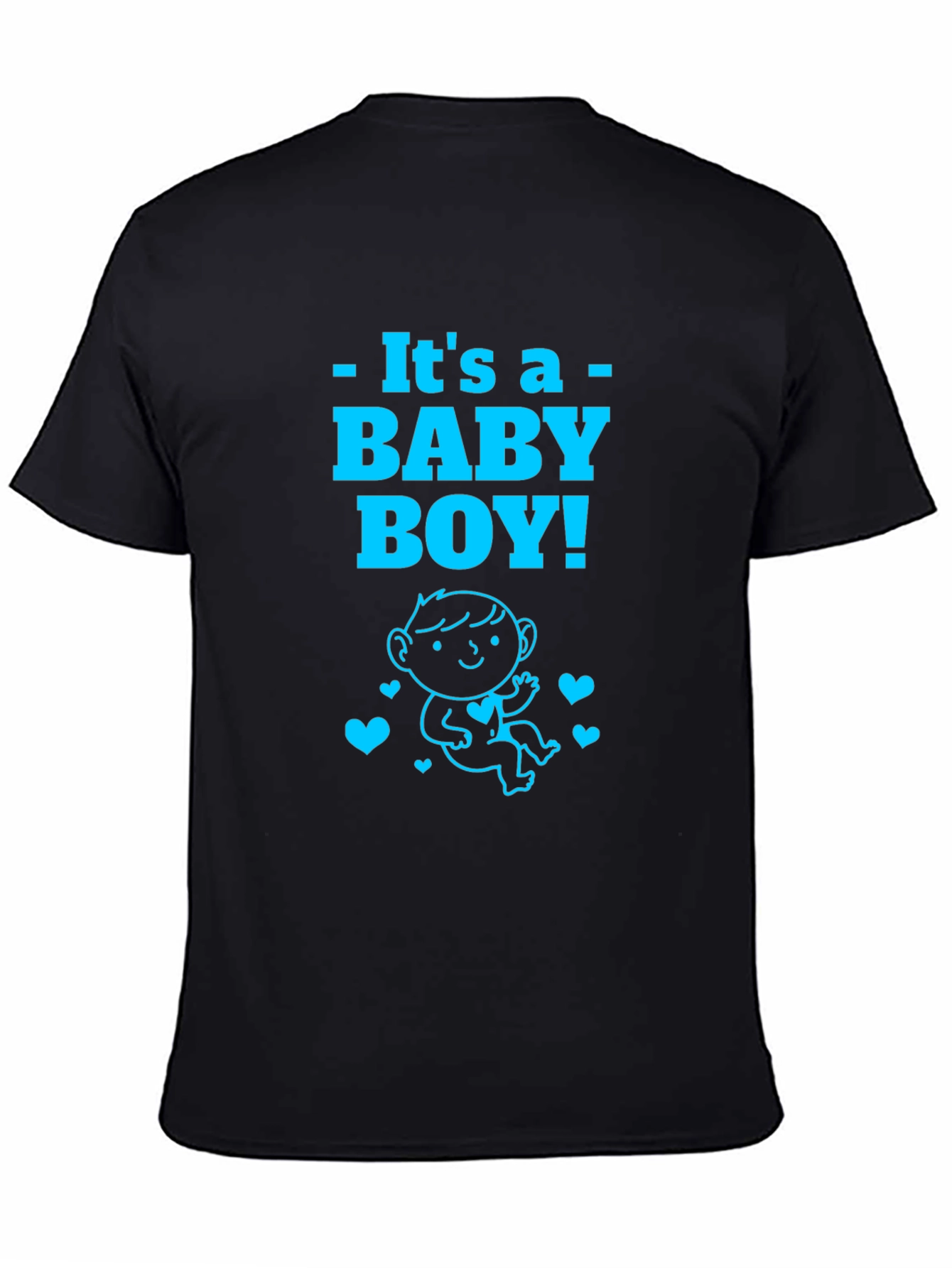 Its A Baby Boy T-Shirt Announcement New Parent Tee