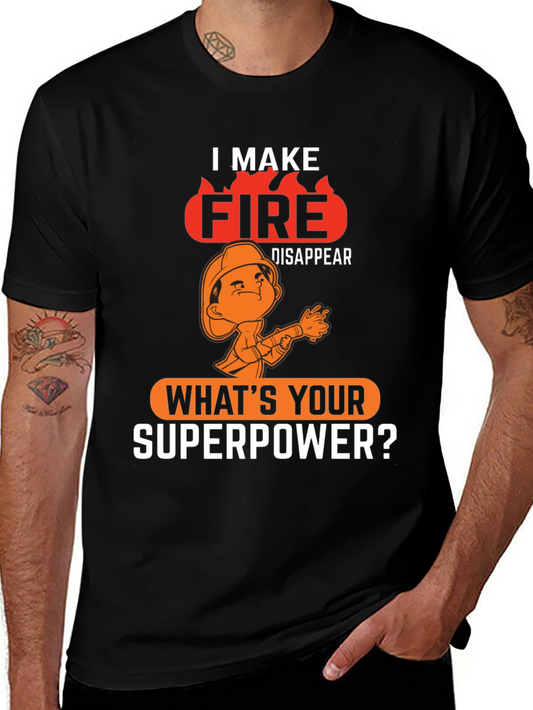 Firefighter Superpower Graphic Tee