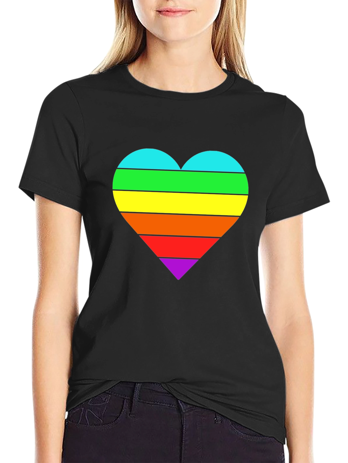 Rainbow Heart Pride T-Shirt