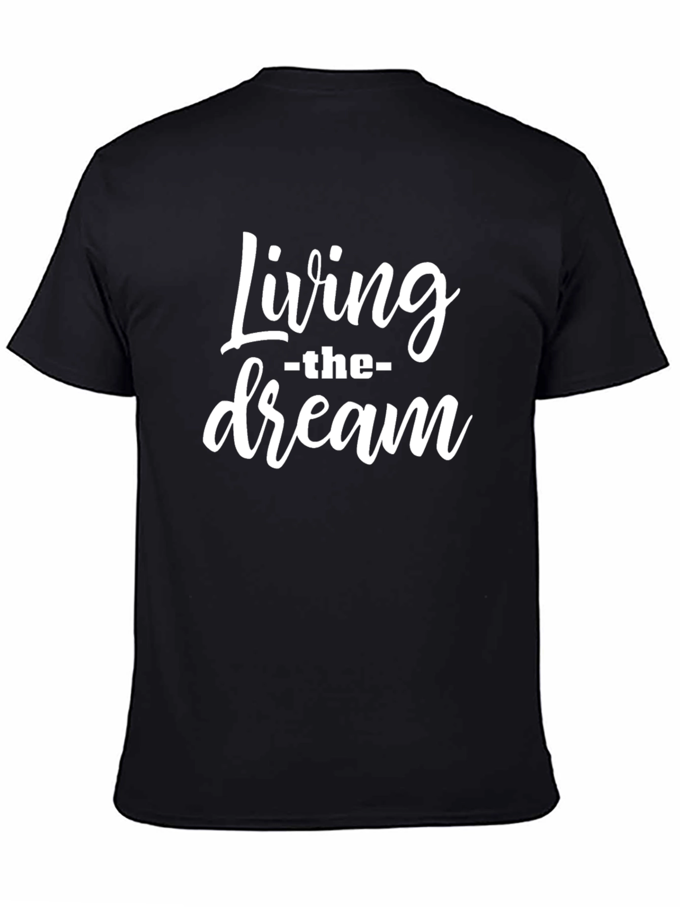 Living The Dream Black Graphic T-Shirt