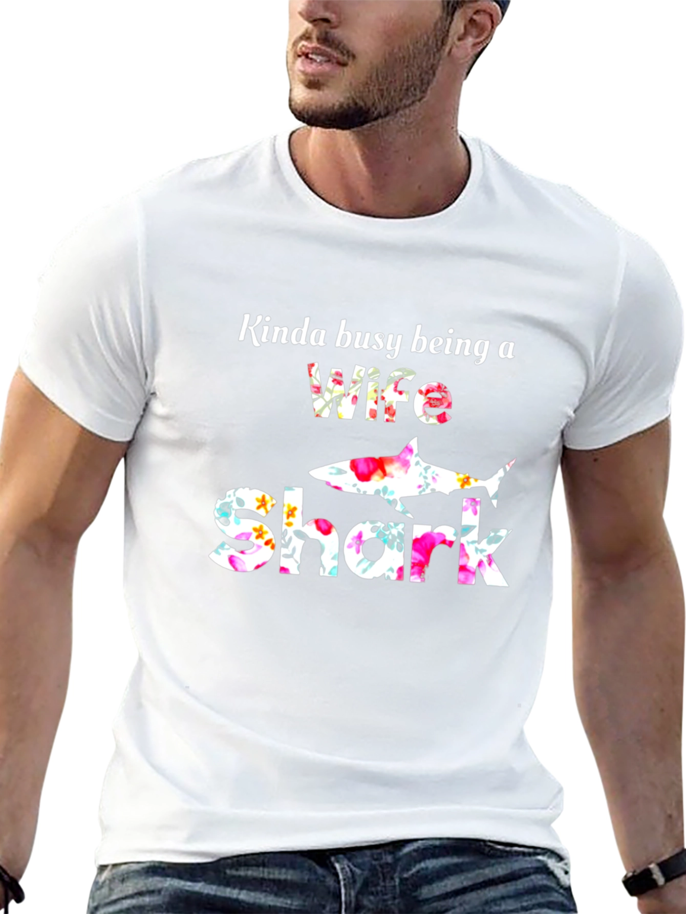 Wife Shark Graphic T-Shirt