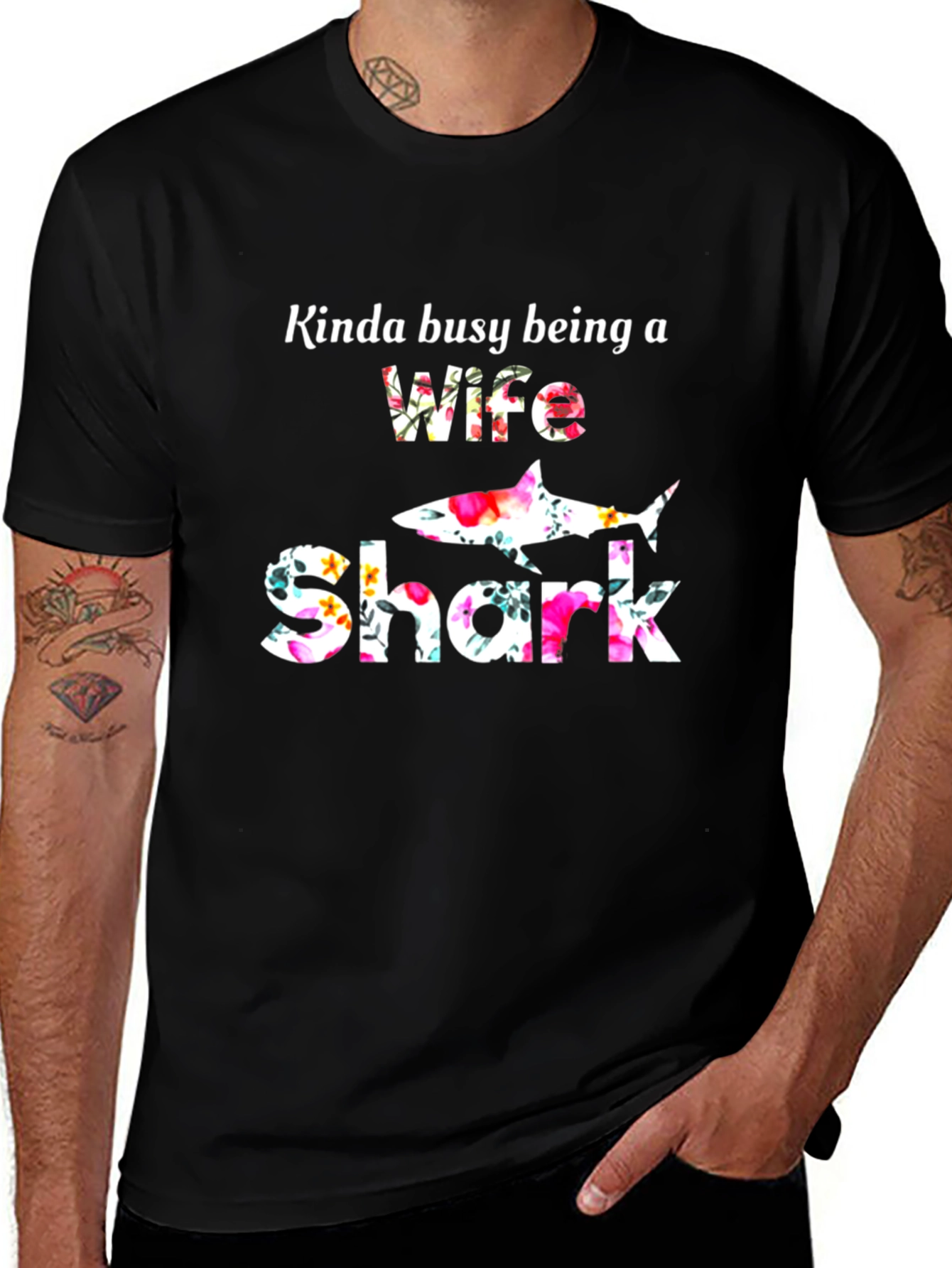 Wife Shark Graphic T-Shirt