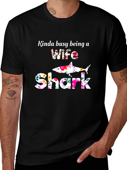Wife Shark Graphic T-Shirt