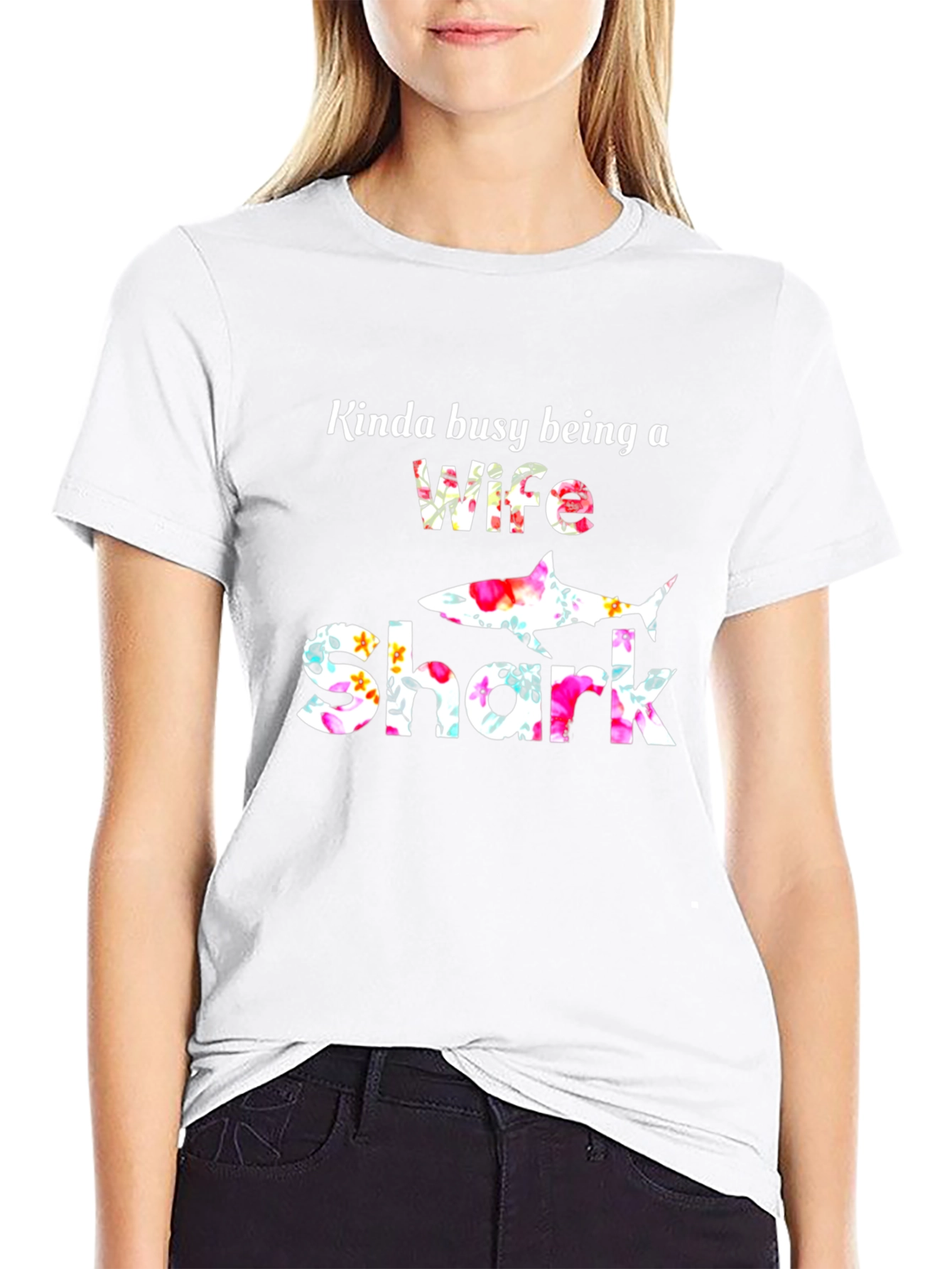 Wife Shark Graphic T-Shirt