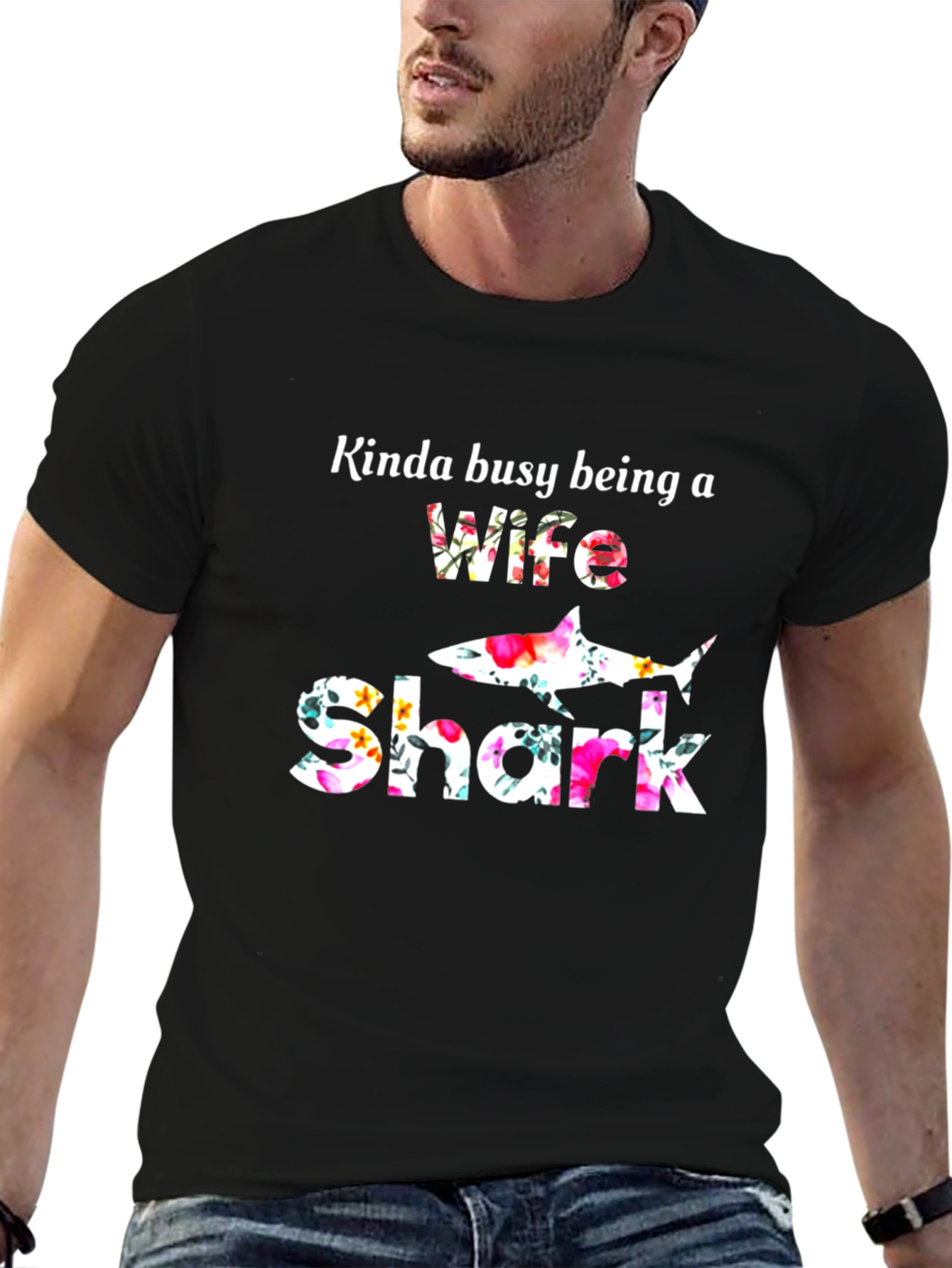 Wife Shark Graphic T-Shirt