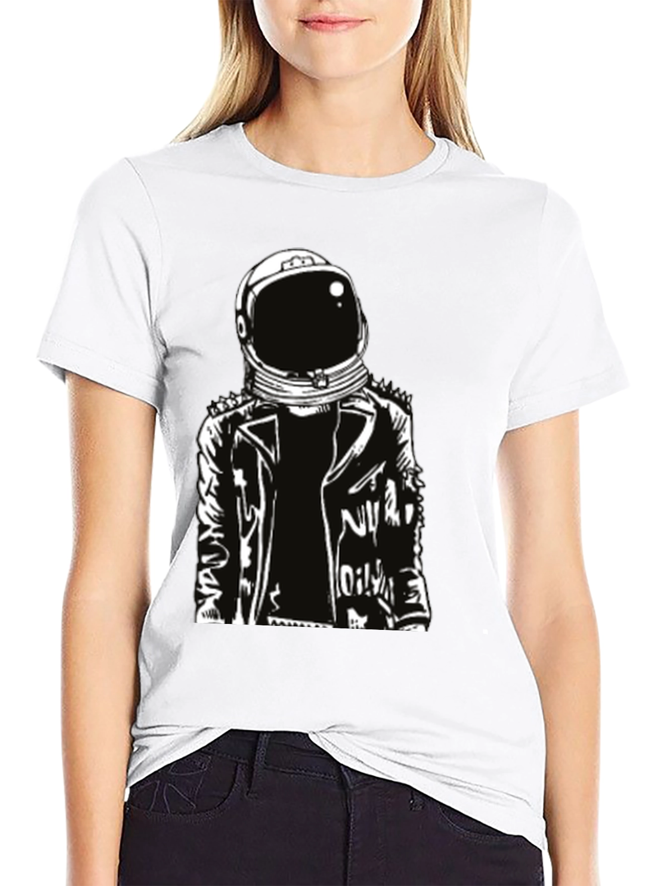 Astronaut Graphic Print T-Shirt - Cool Space Tee