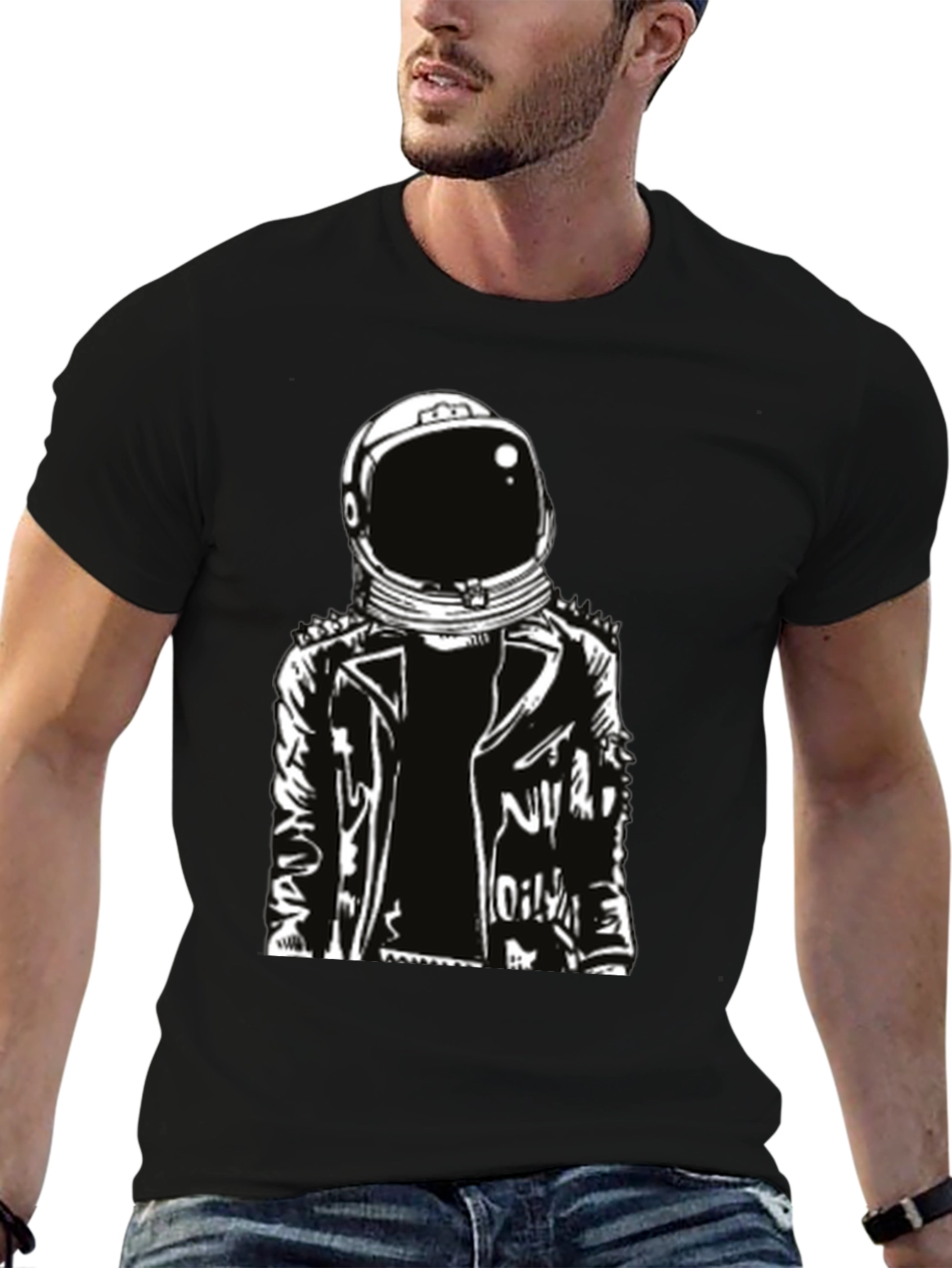 Astronaut Graphic Print T-Shirt - Cool Space Tee