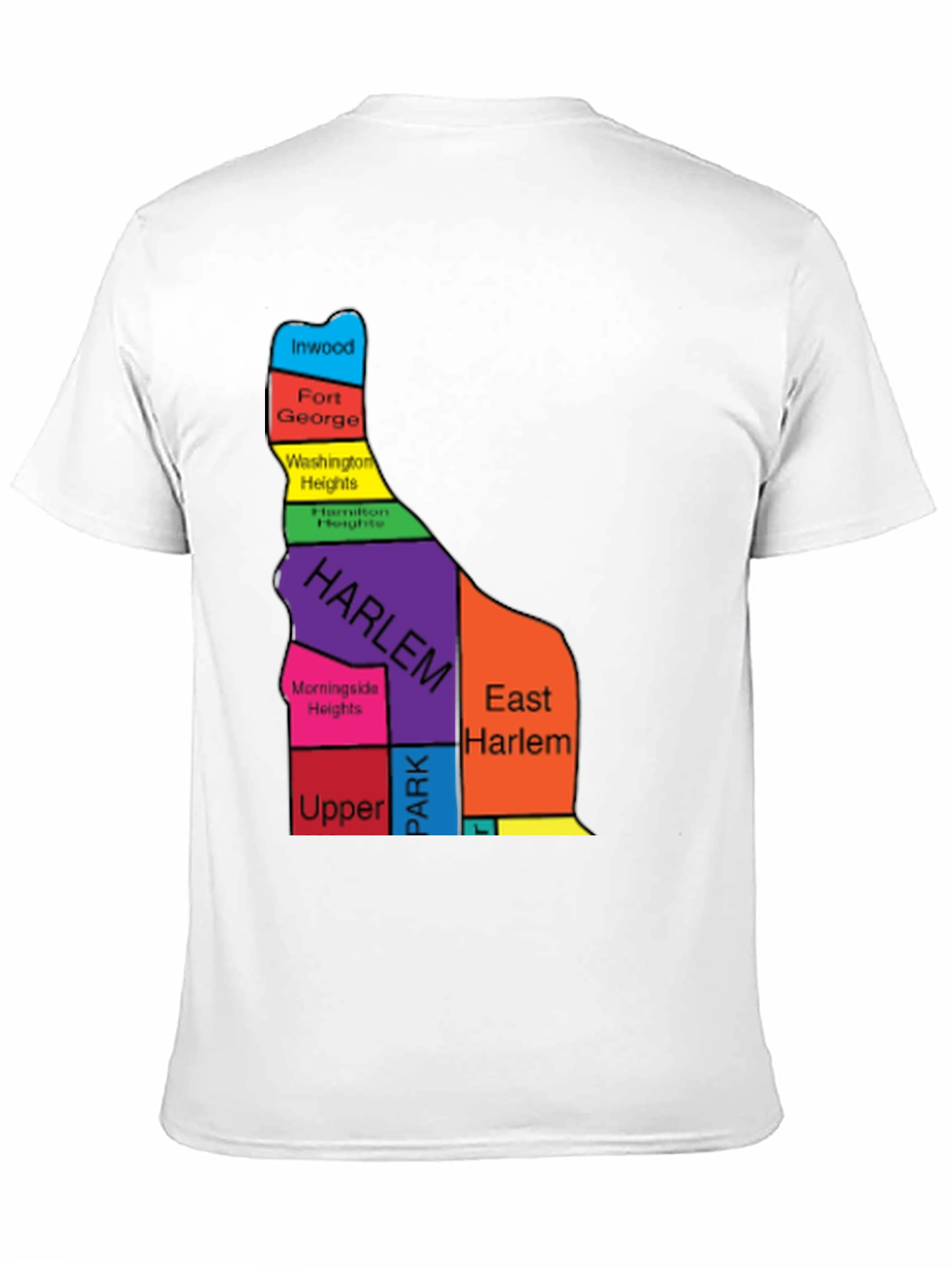 Harlem Map T-Shirt - NYC Neighborhoods