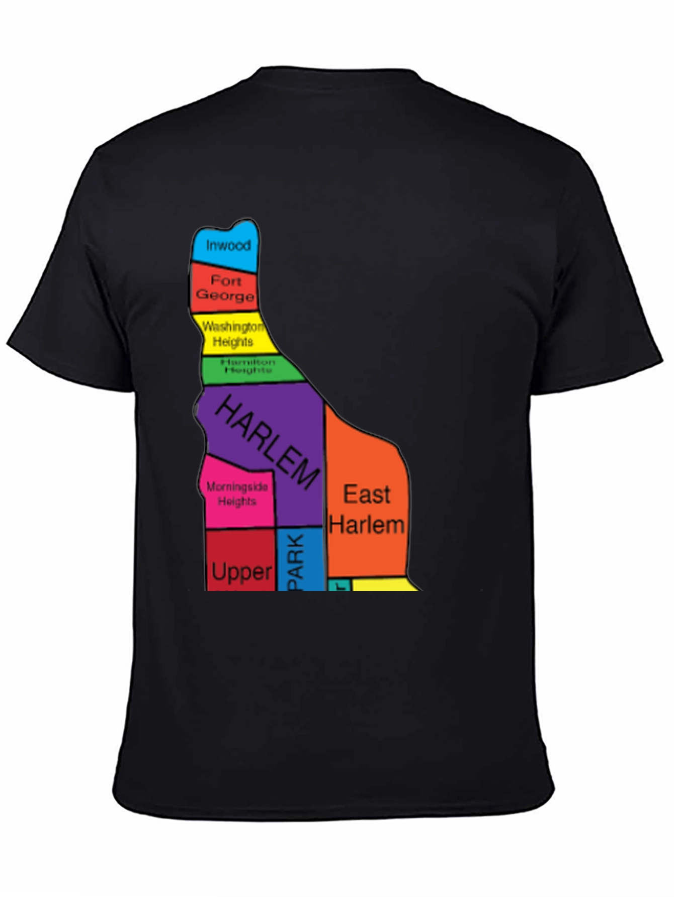 Harlem Map T-Shirt - NYC Neighborhoods