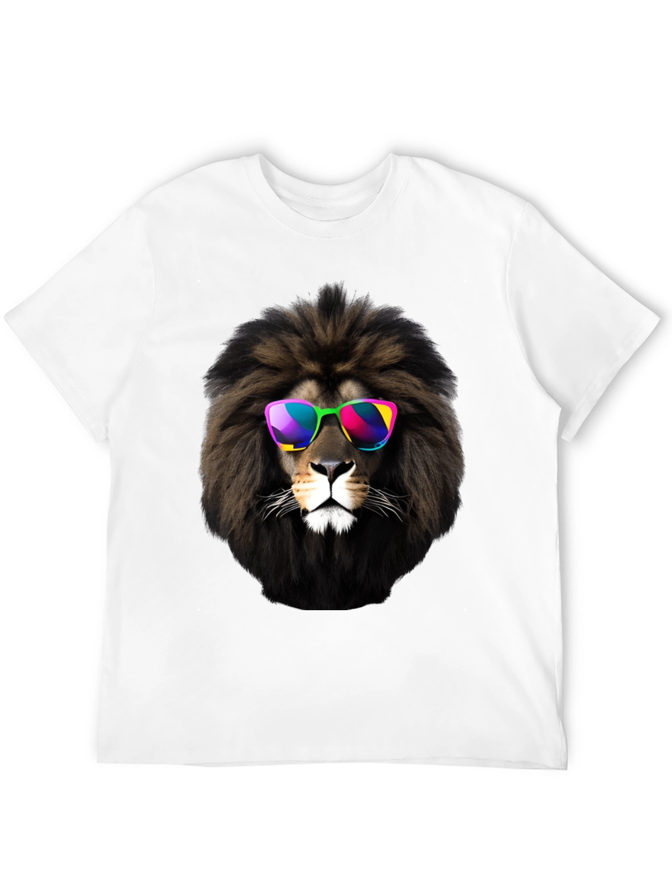 Cool Lion Graphic Tee - Mens Black T-Shirt