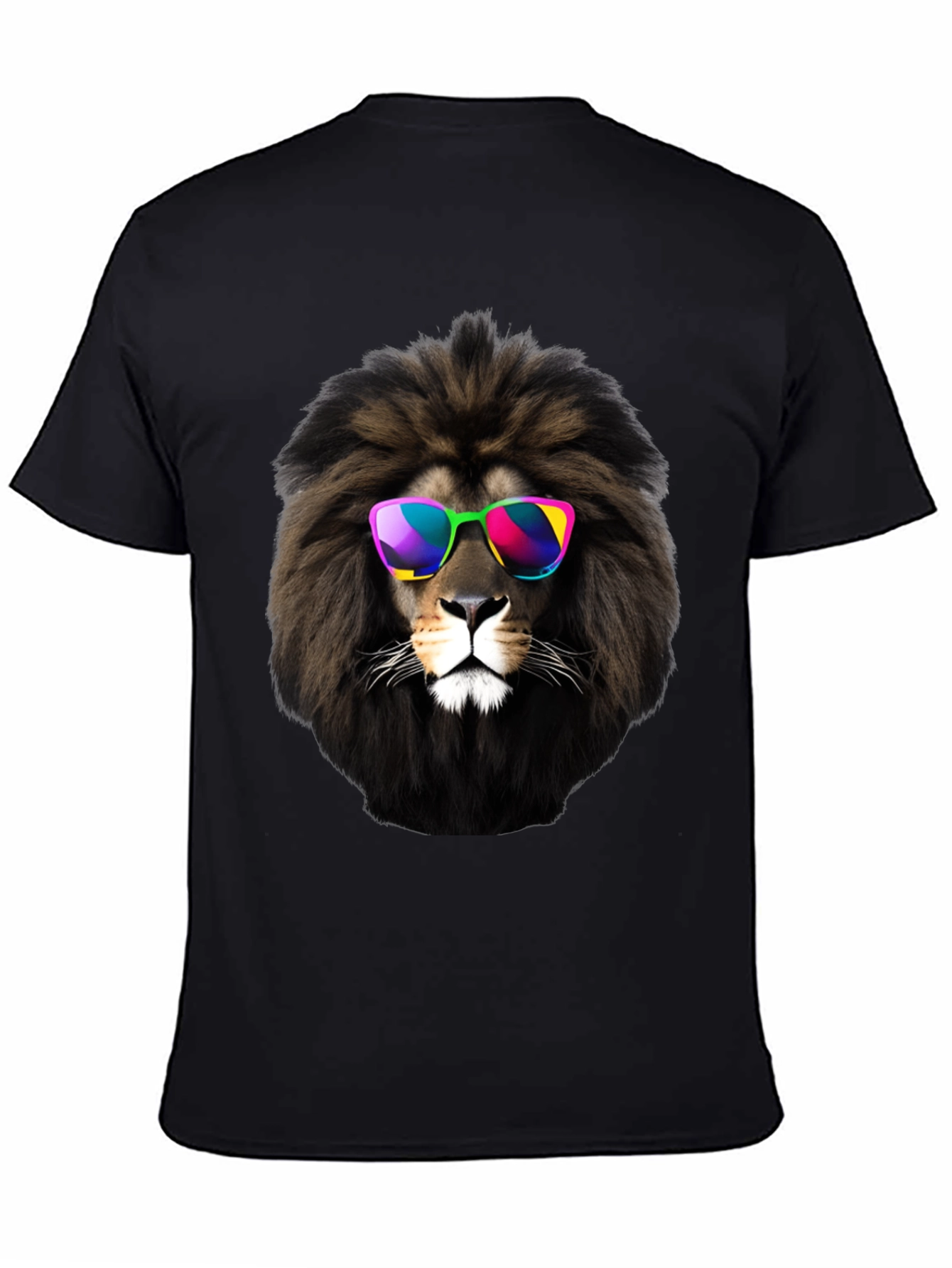 Cool Lion Graphic Tee - Mens Black T-Shirt
