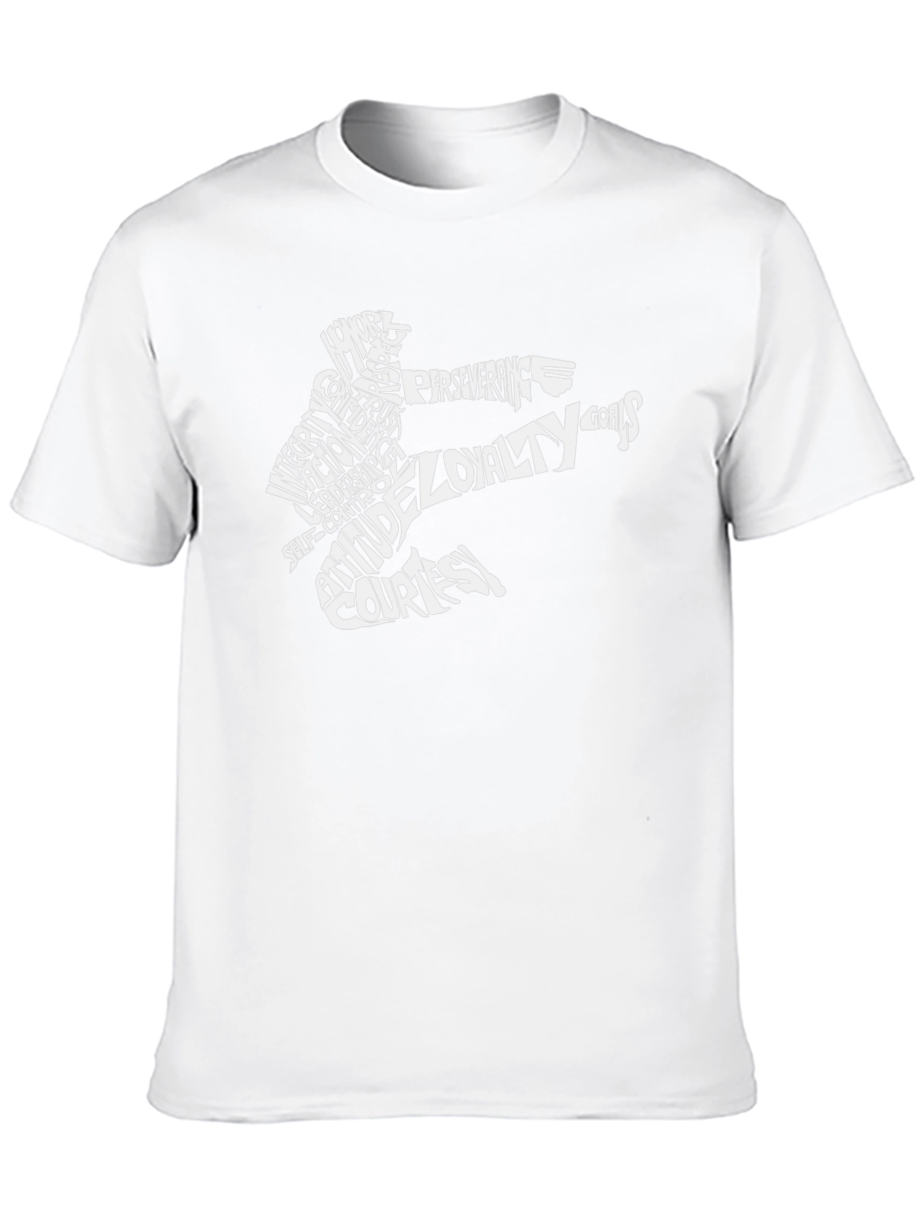 Martial Arts Word Art Black T-Shirt