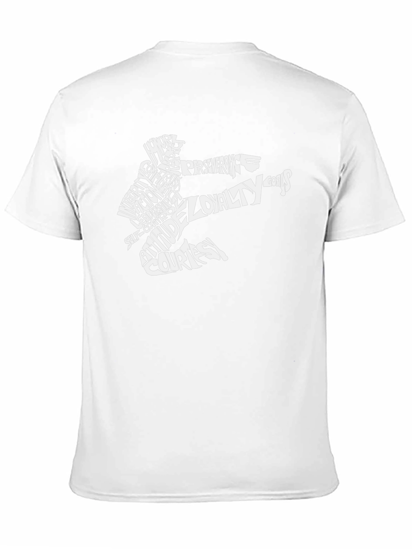 Martial Arts Word Art Black T-Shirt