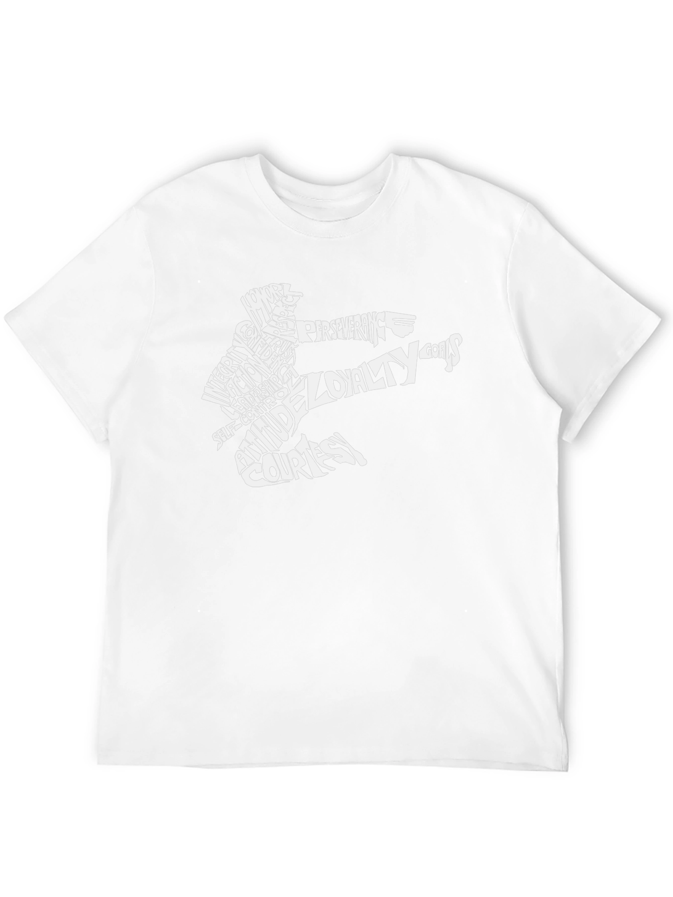 Martial Arts Word Art Black T-Shirt