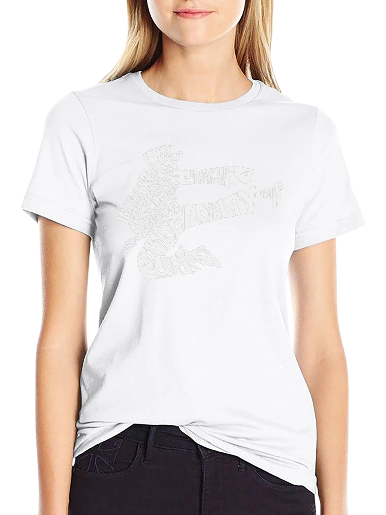 Martial Arts Word Art Black T-Shirt