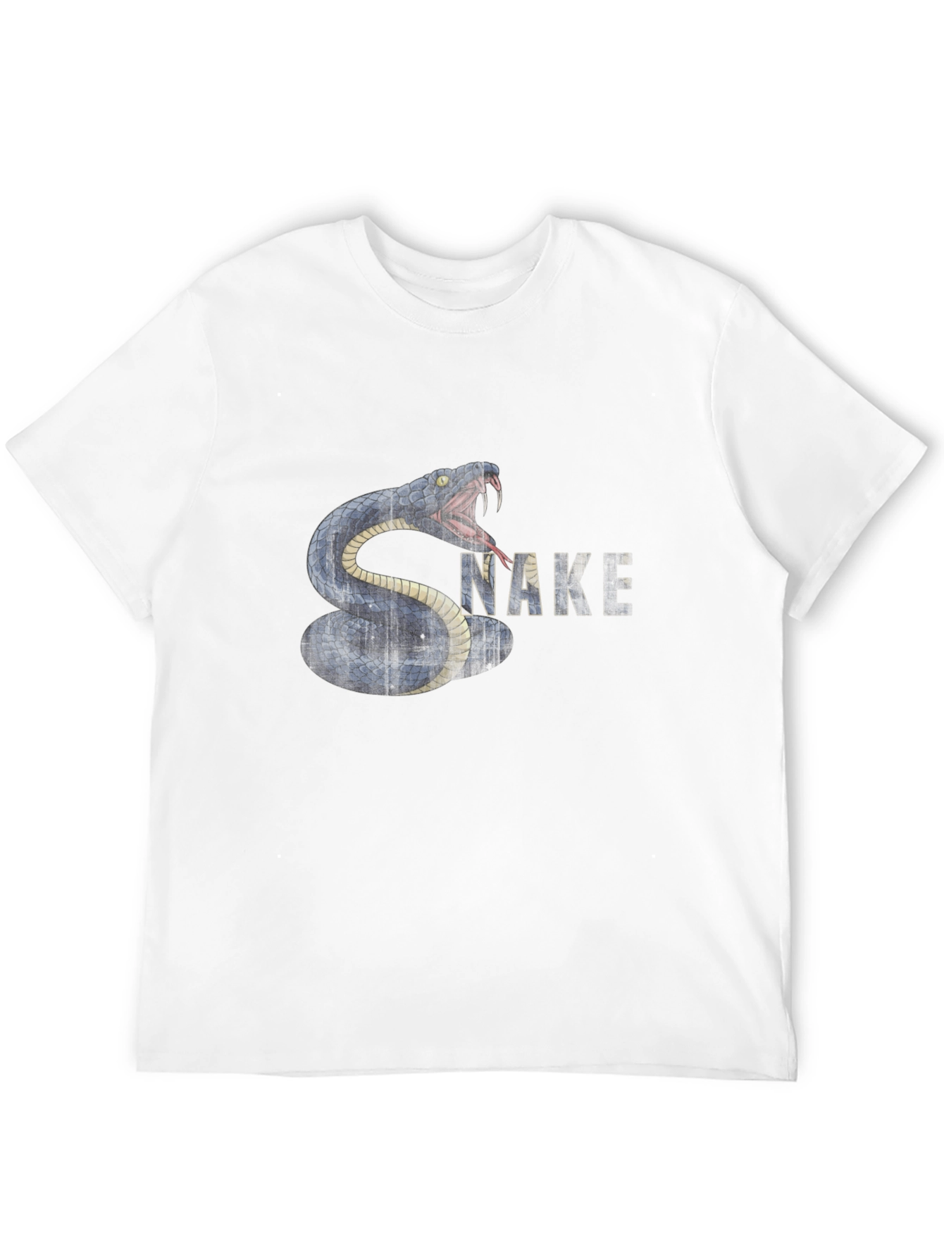 Snake Graphic T-Shirt - Black Cotton Tee