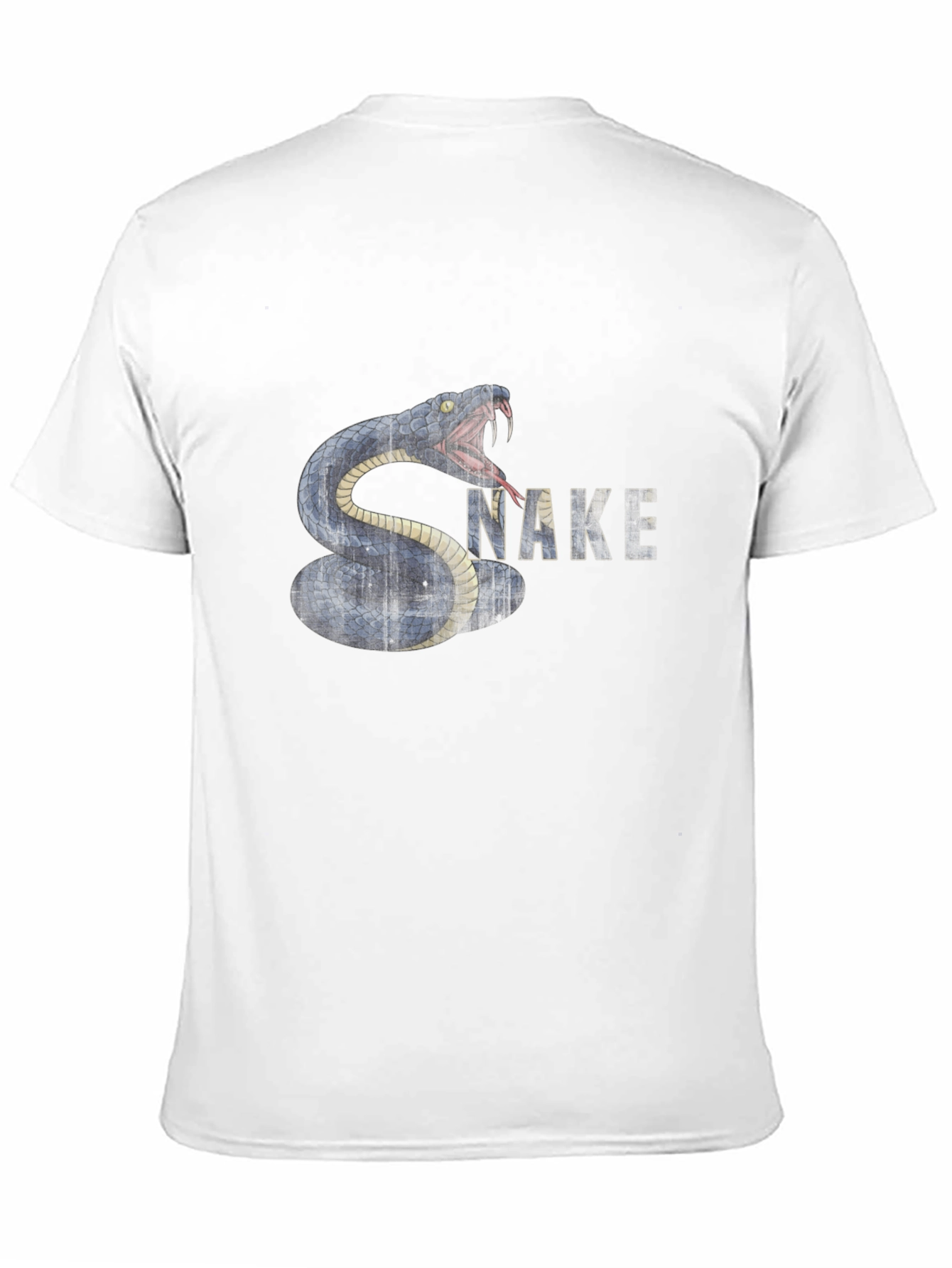 Snake Graphic T-Shirt - Black Cotton Tee