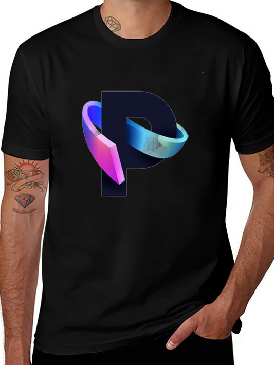 Modern P Logo Black T-Shirt