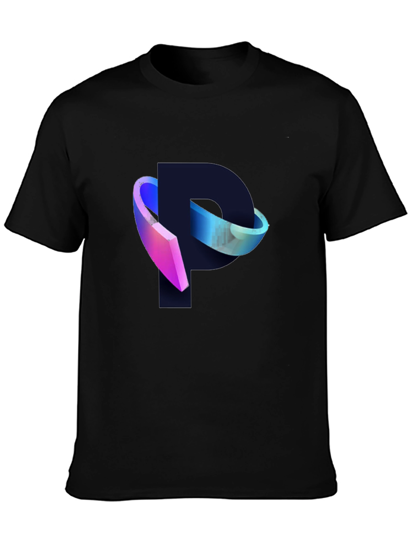 Modern P Logo Black T-Shirt