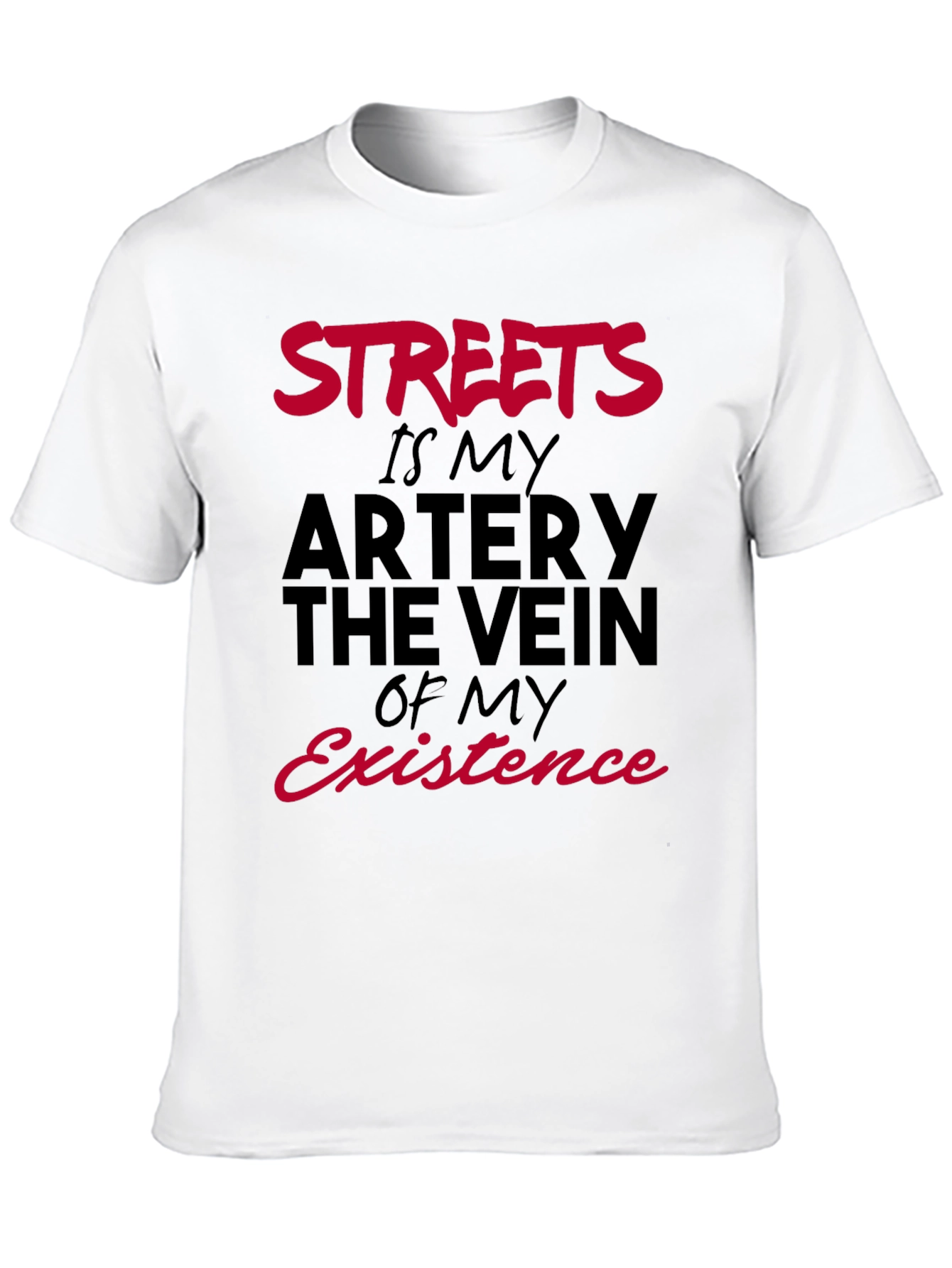 Streets My Artery Black Graphic Tee