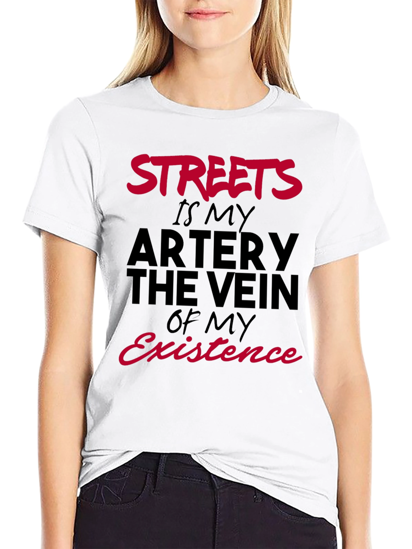 Streets My Artery Black Graphic Tee
