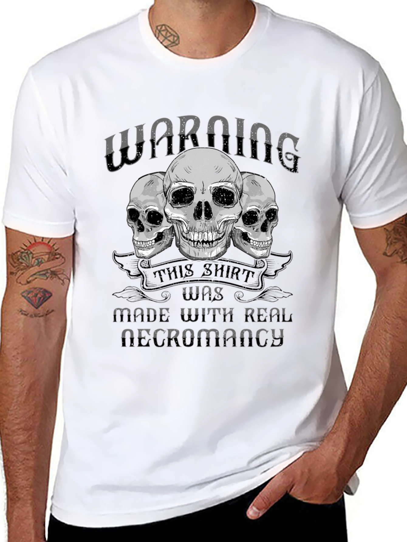 Necromancy T-Shirt | Skull Graphic Tee