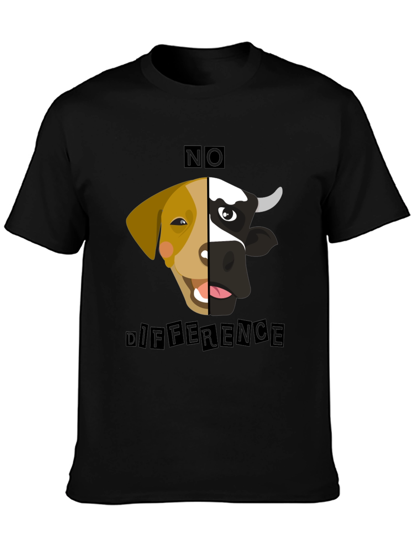 No Difference Tee: Vegan Animal Rights T-Shirt