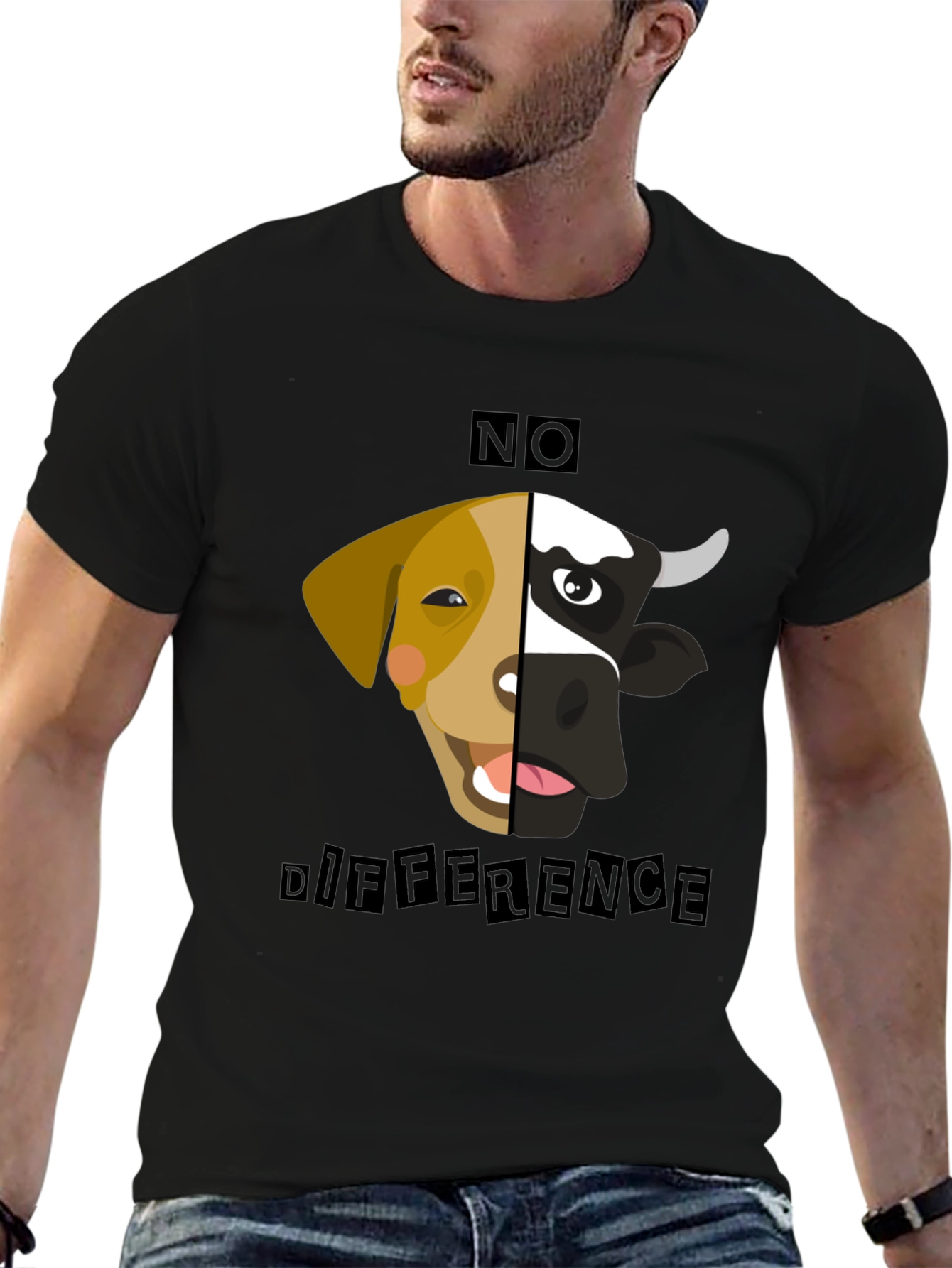 No Difference Tee: Vegan Animal Rights T-Shirt