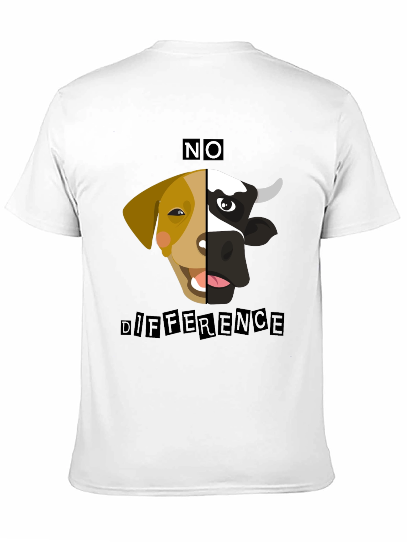 No Difference Tee: Vegan Animal Rights T-Shirt