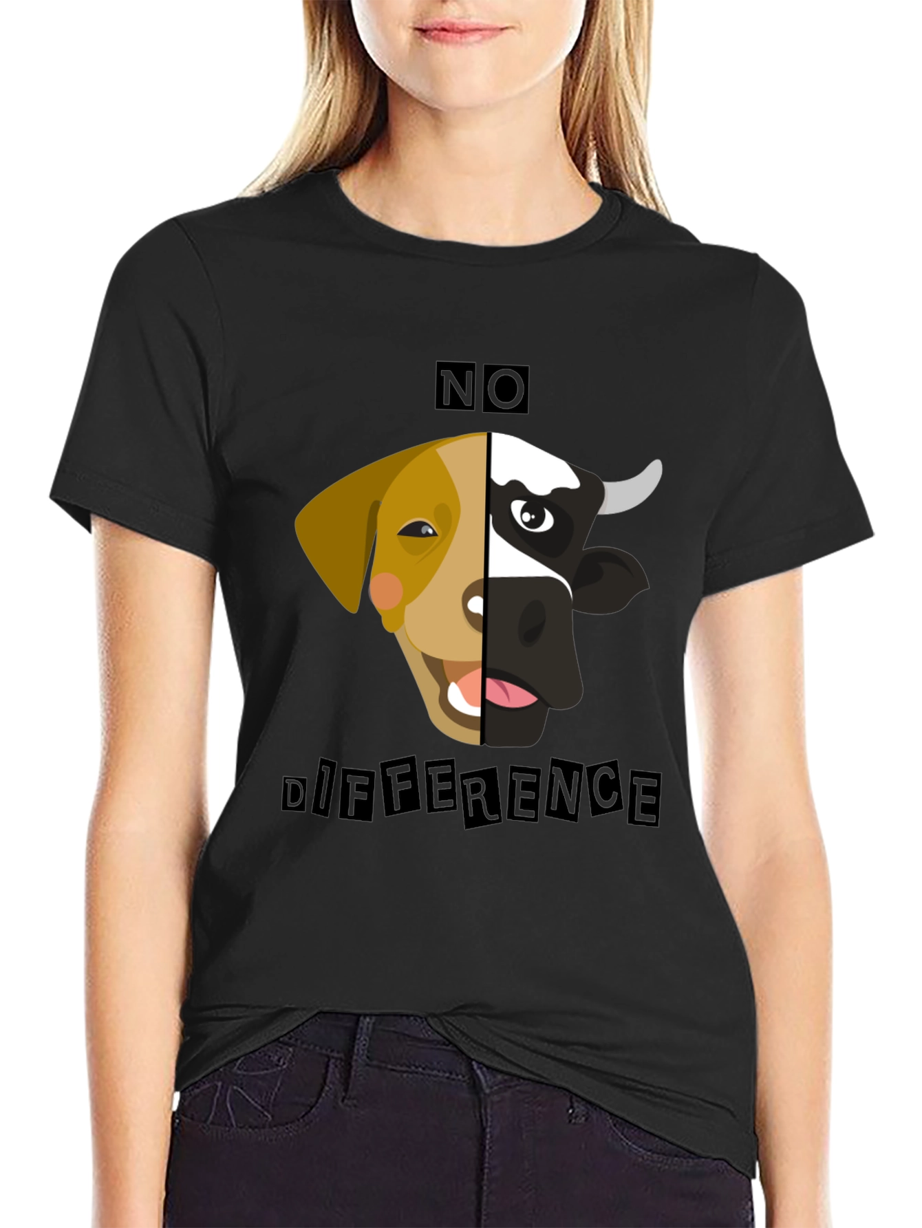 No Difference Tee: Vegan Animal Rights T-Shirt