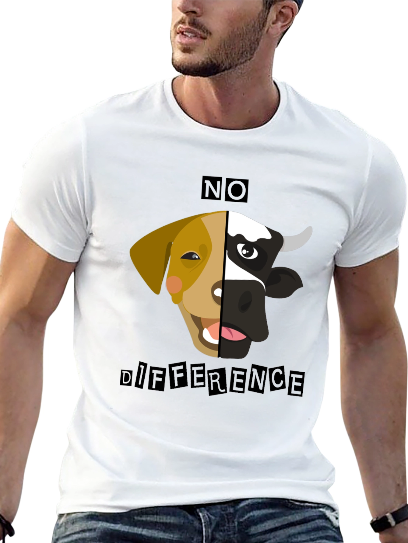No Difference Tee: Vegan Animal Rights T-Shirt