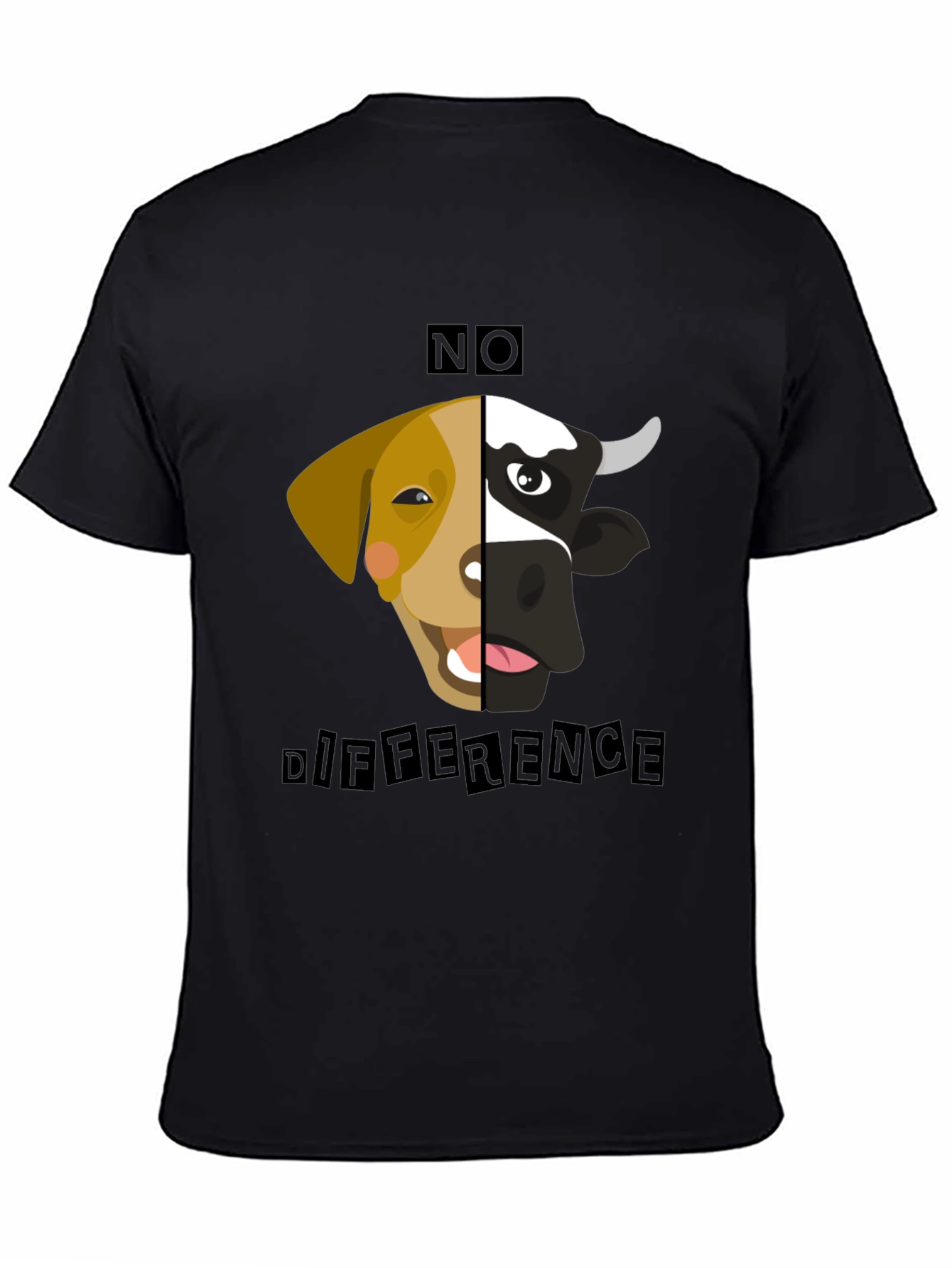 No Difference Tee: Vegan Animal Rights T-Shirt