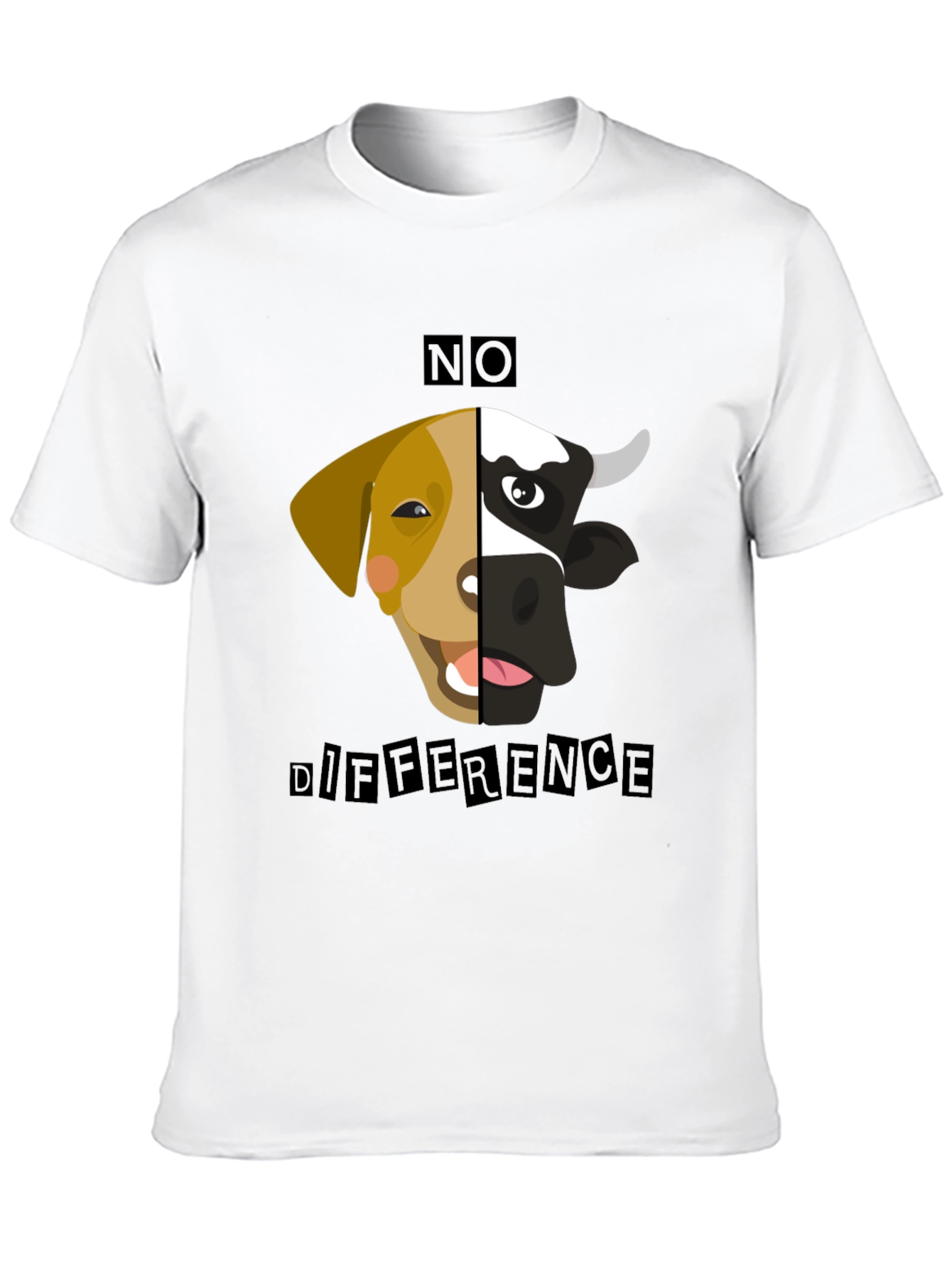 No Difference Tee: Vegan Animal Rights T-Shirt