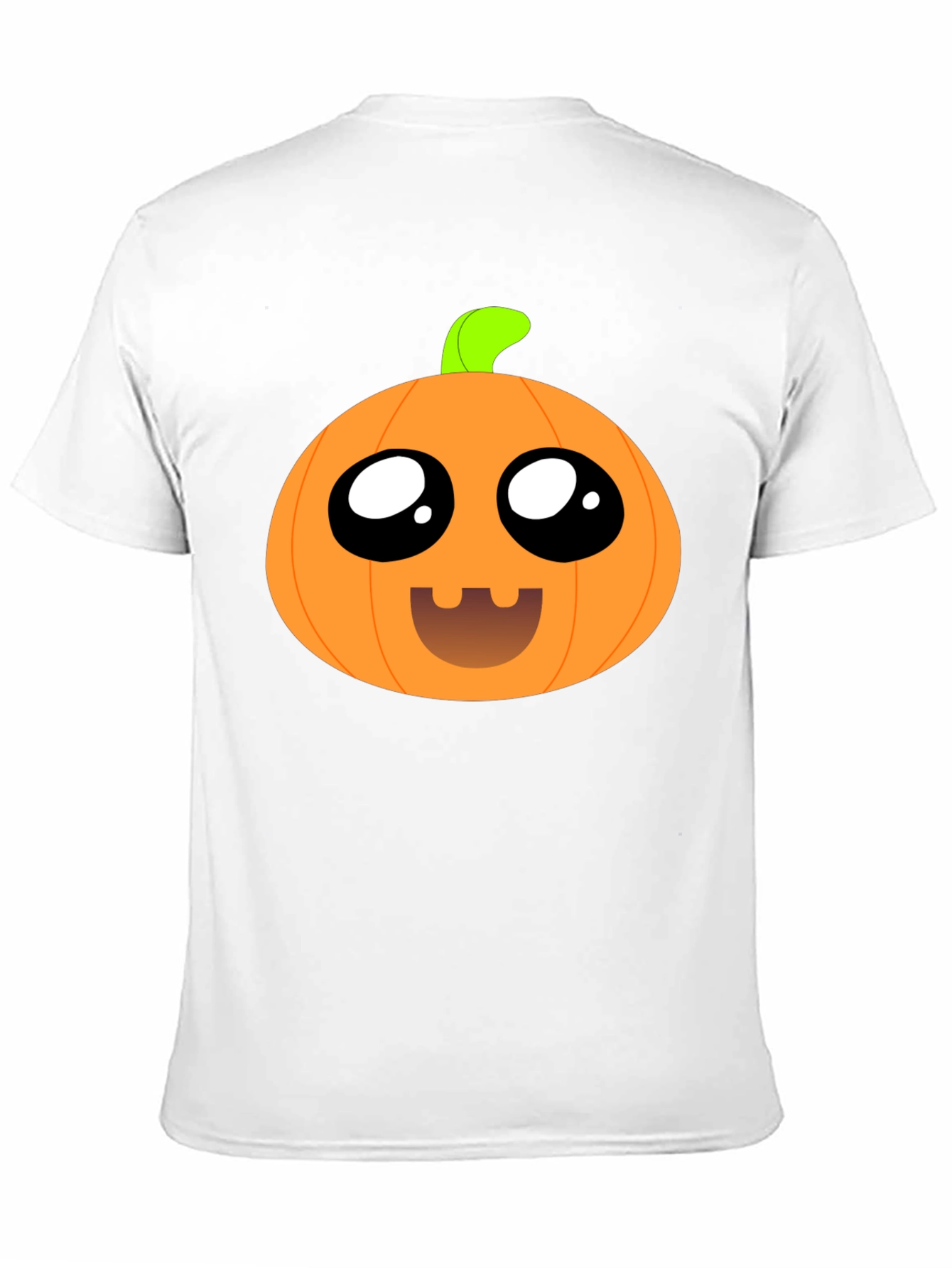 Cute Pumpkin Face Black T-Shirt