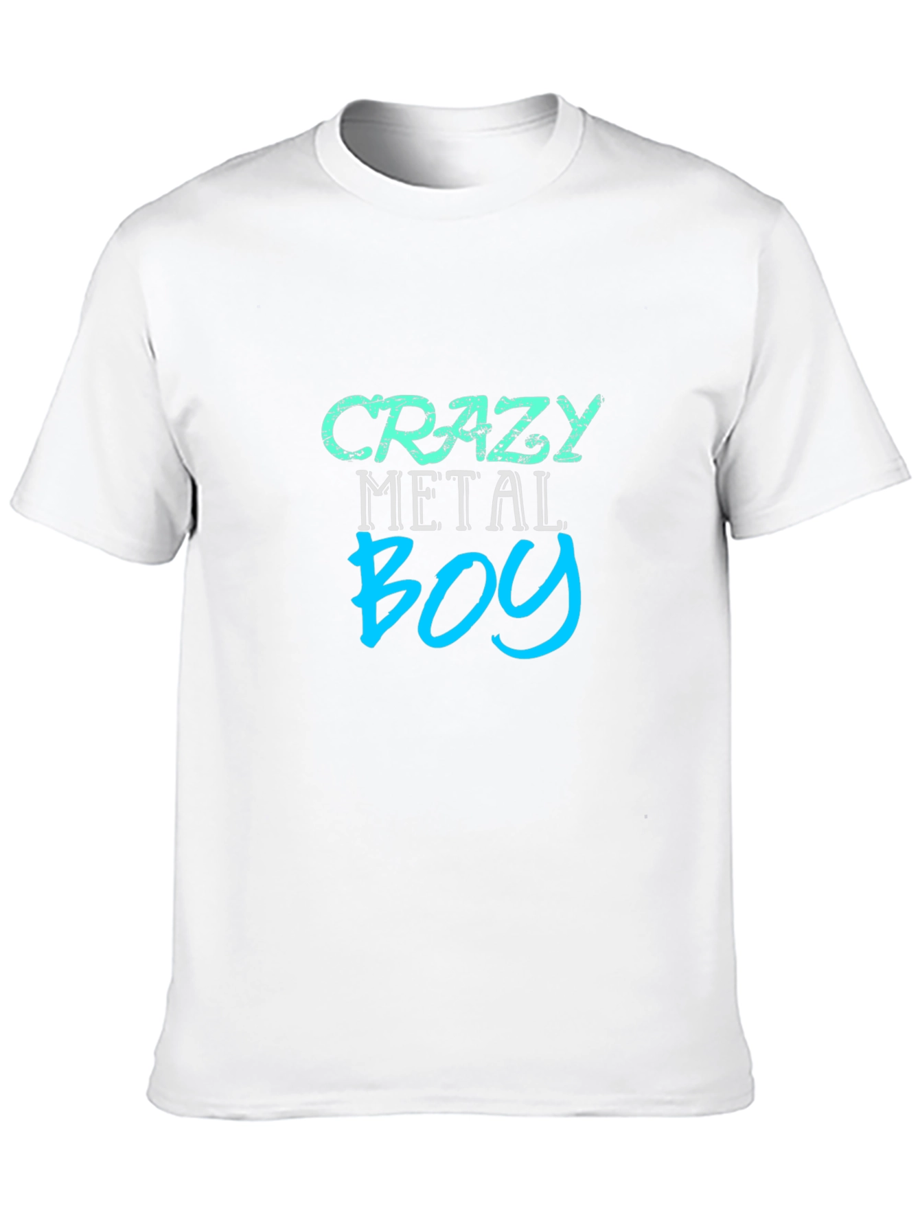 Crazy Metal Boy Graphic T-Shirt - Black