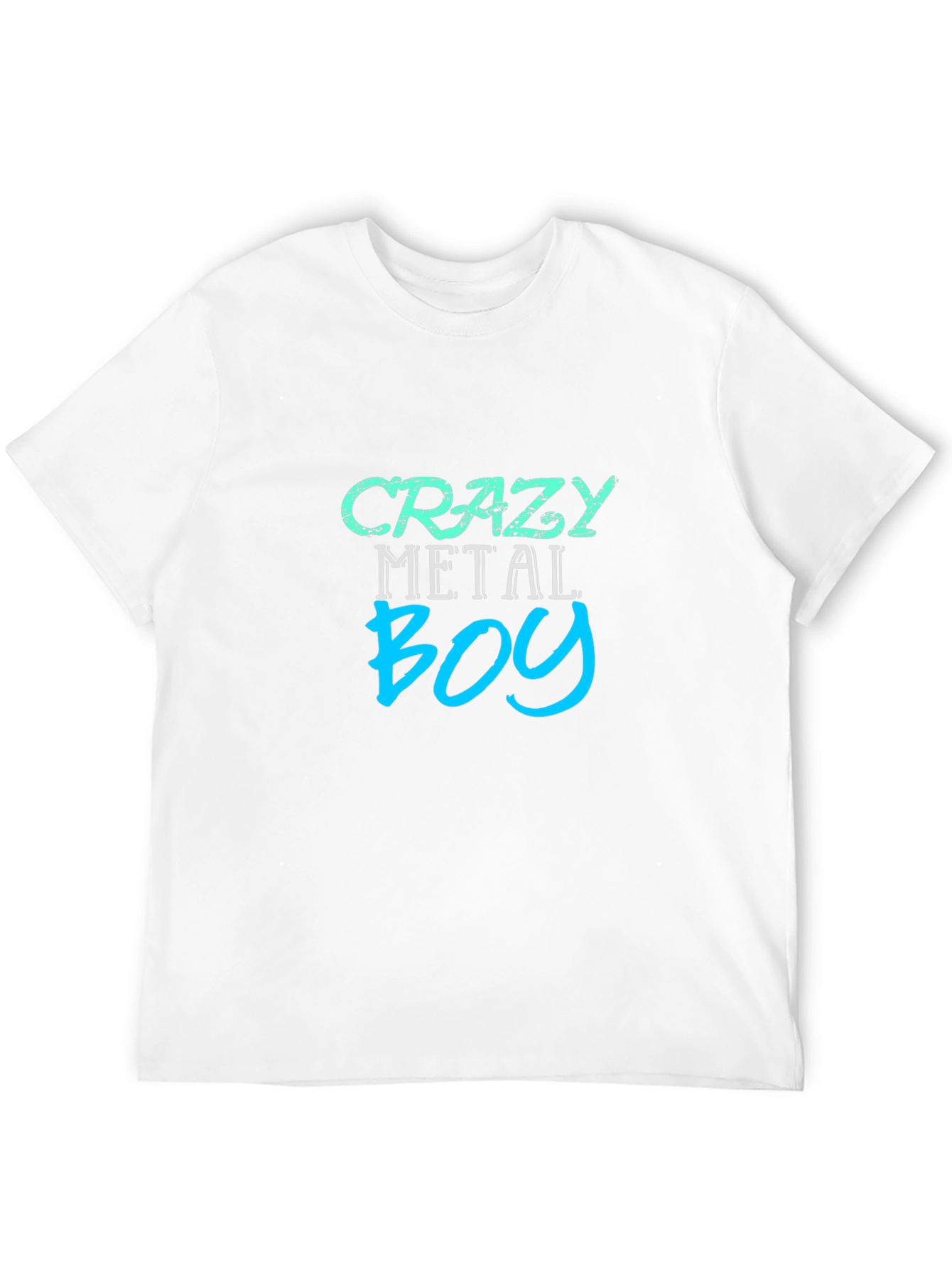 Crazy Metal Boy Graphic T-Shirt - Black