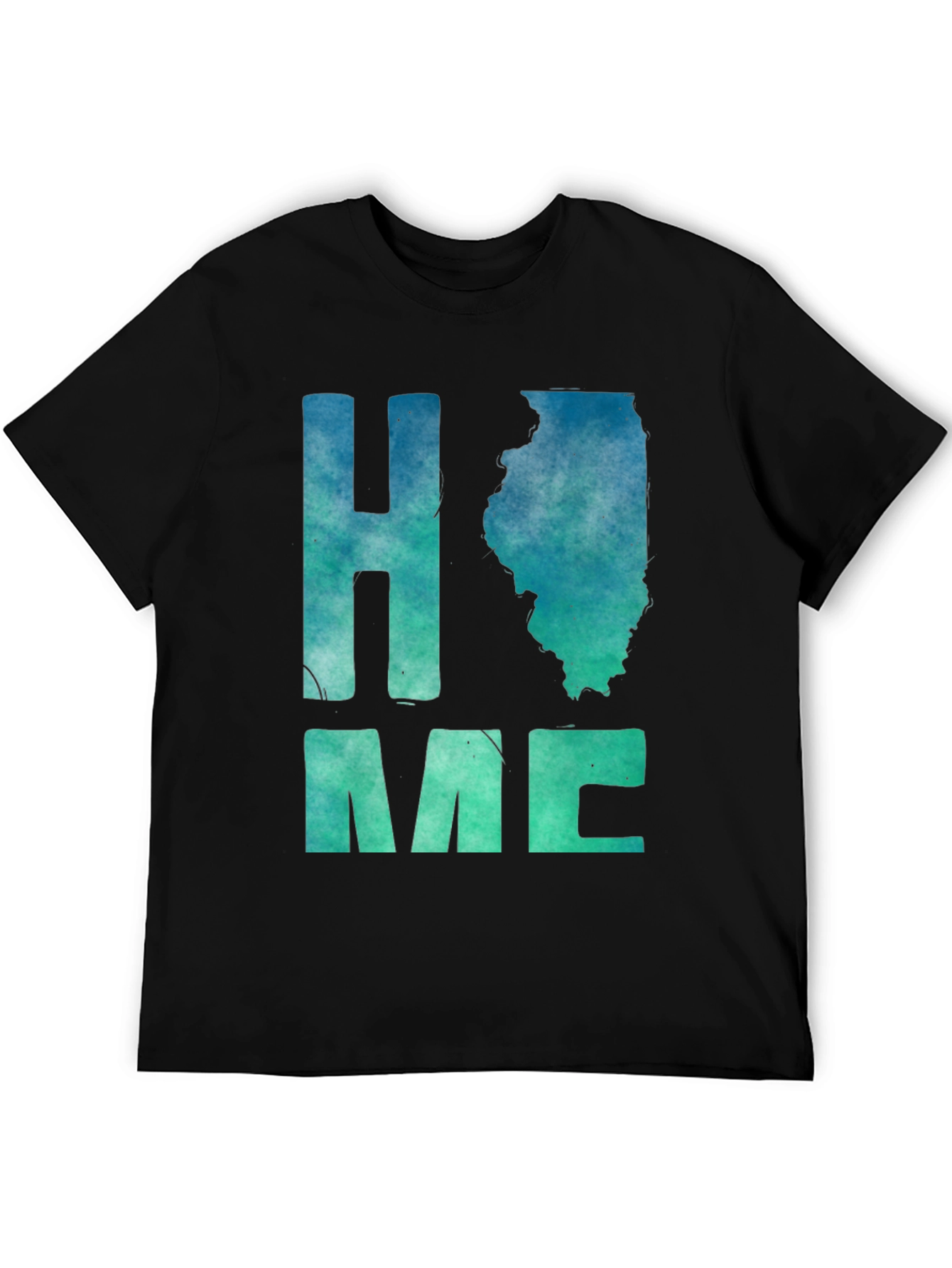 Home State Illinois Graphic Tee - Black