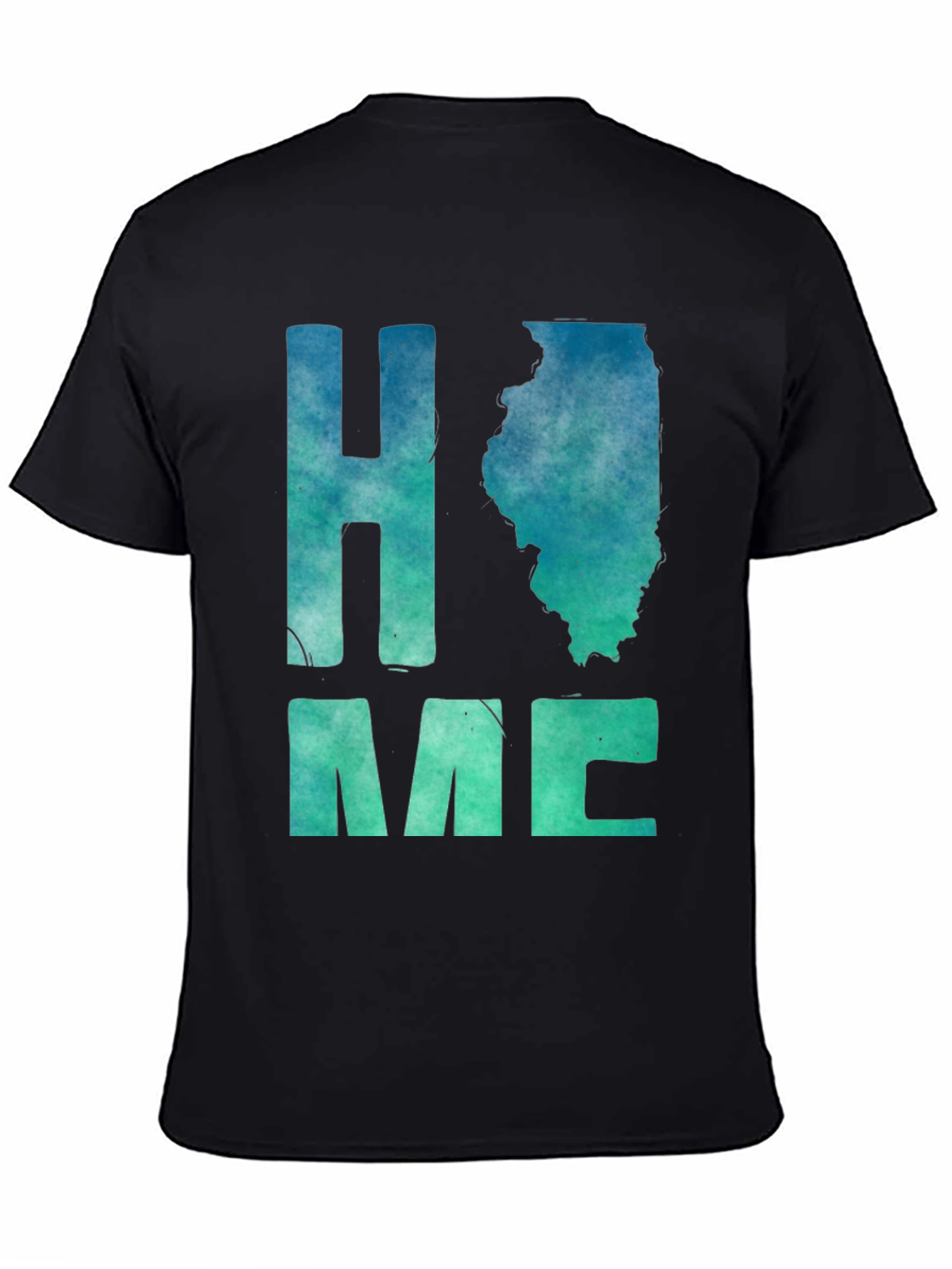 Home State Illinois Graphic Tee - Black