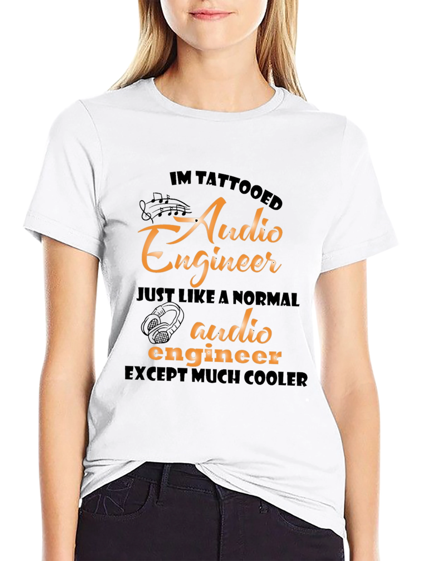 Tattooed Audio Engineer Graphic T-Shirt
