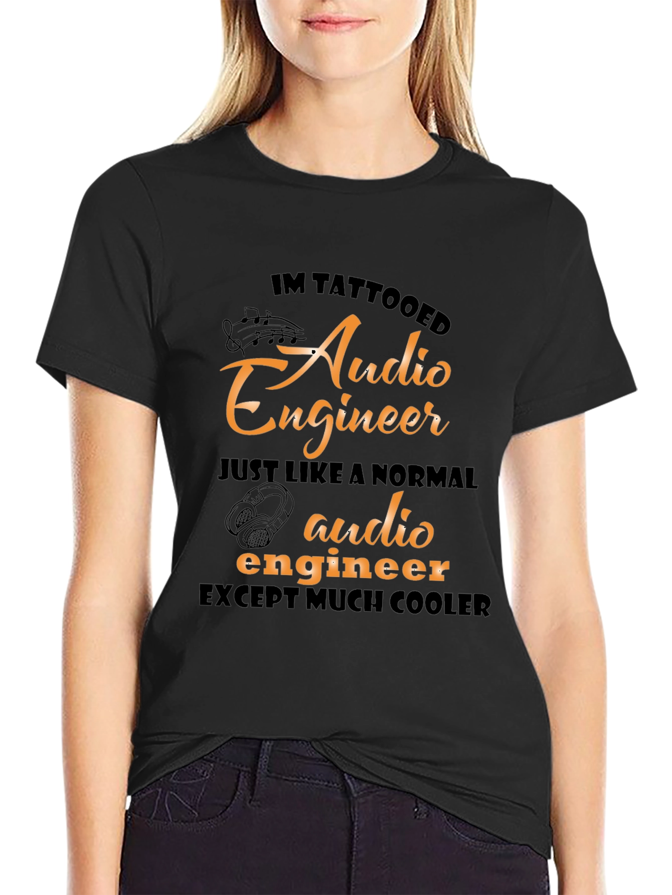 Tattooed Audio Engineer Graphic T-Shirt