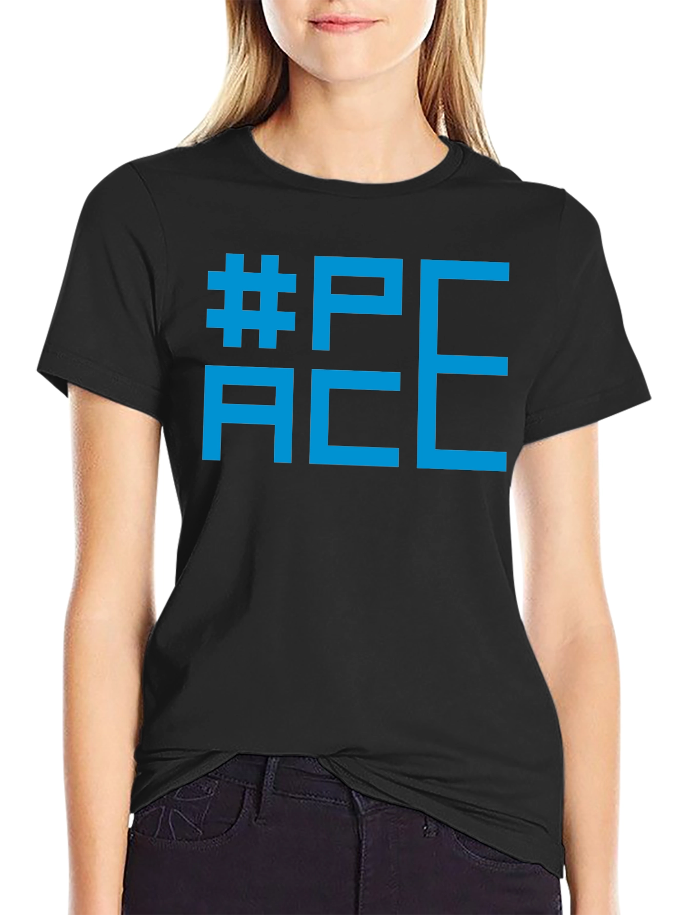 Peace Sign Black Graphic Tee