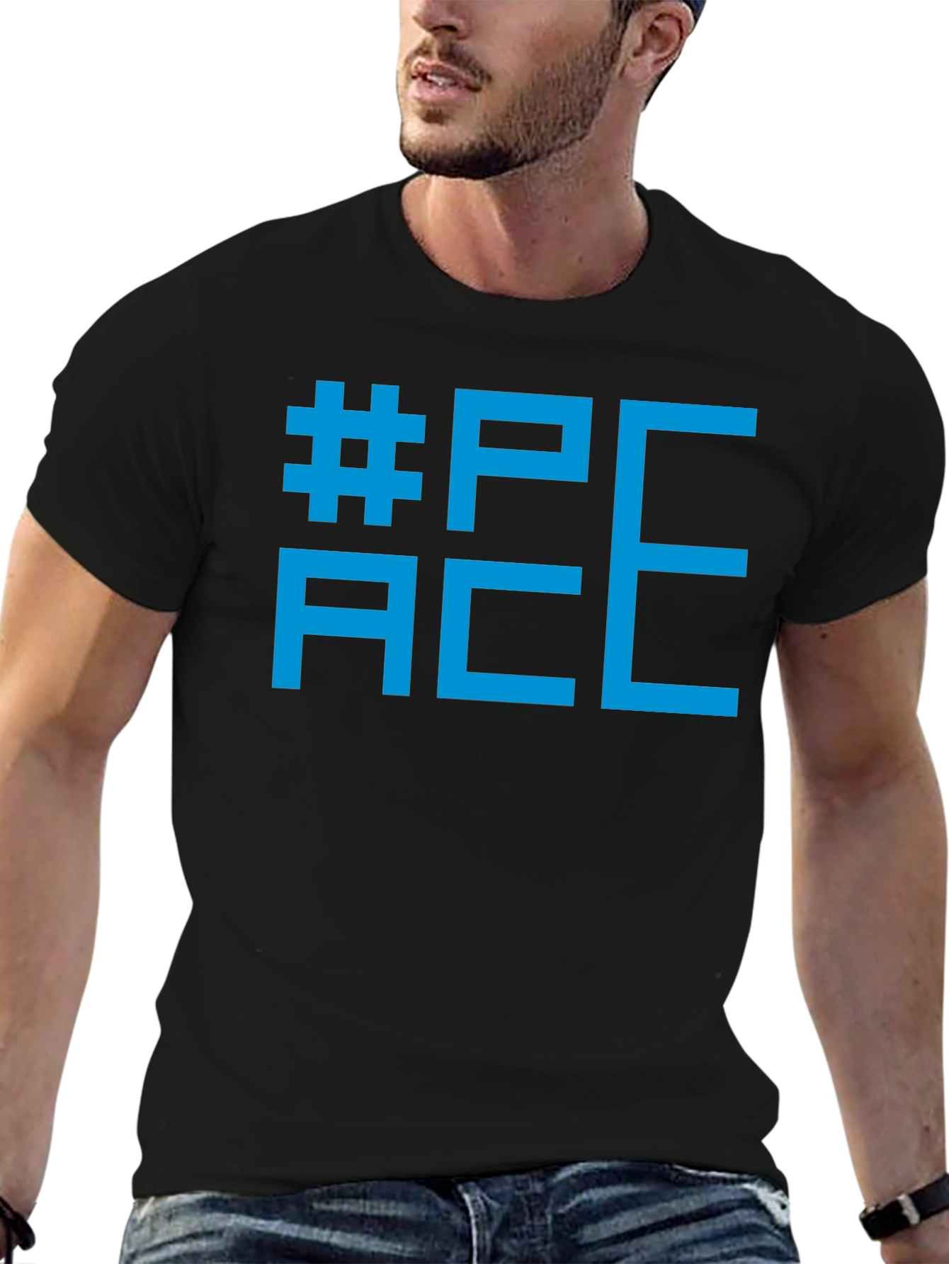 Peace Sign Black Graphic Tee