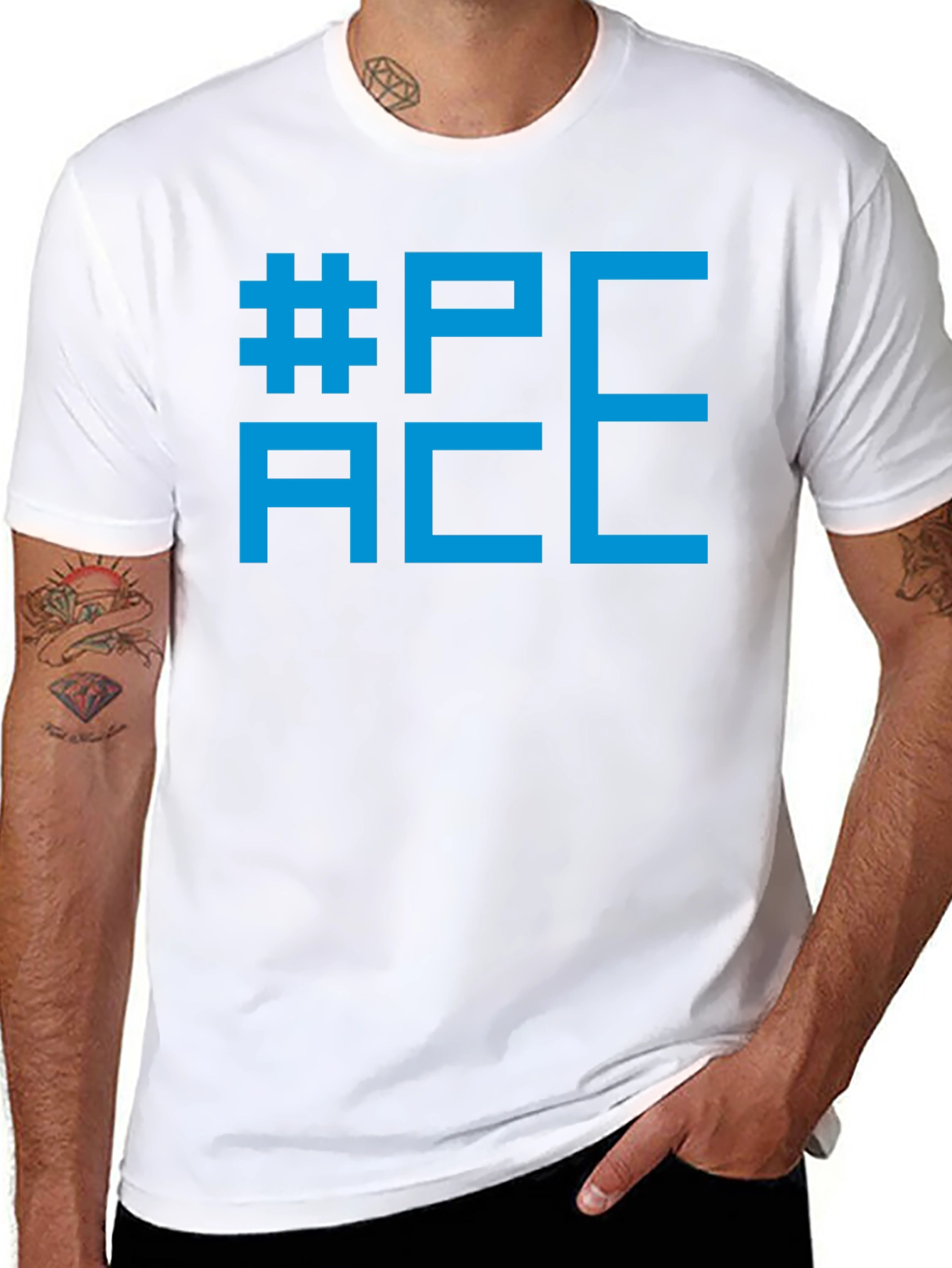 Peace Sign Black Graphic Tee