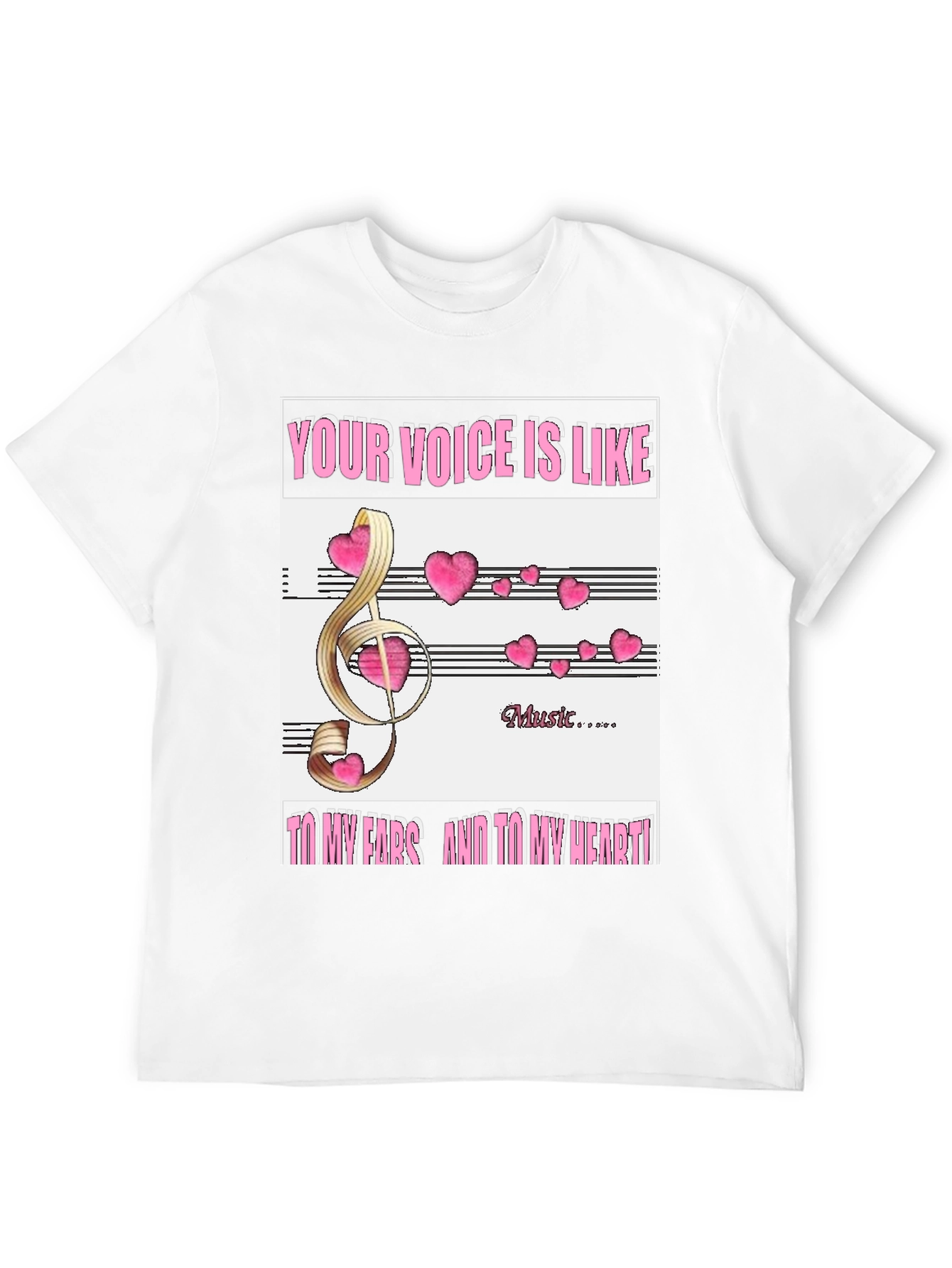 Musical Heart T-Shirt - Express Your Love of Music!