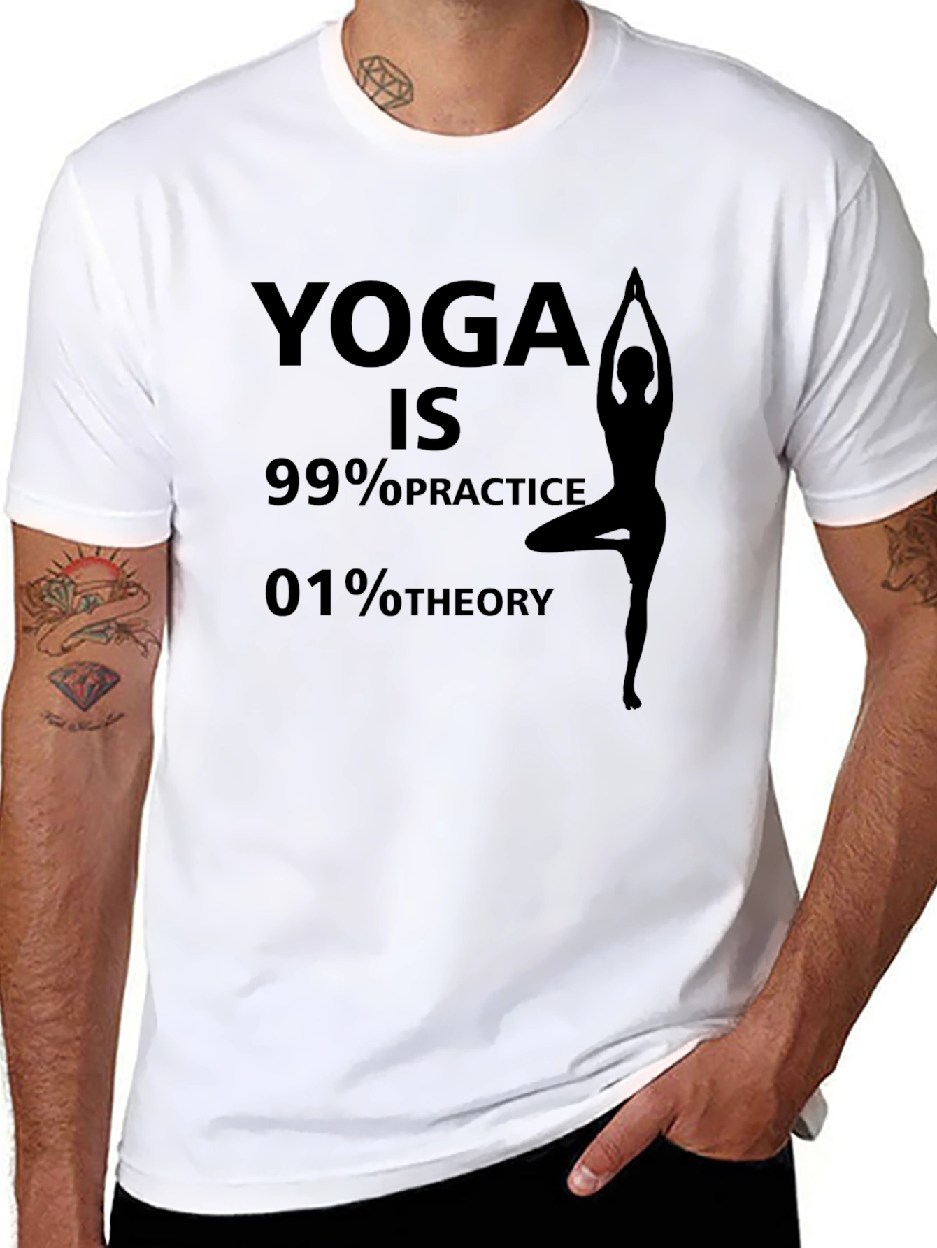 Yoga Practice T-Shirt - 99% Practice 1% Theory