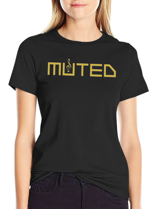 Muted Music Note Graphic T-Shirt