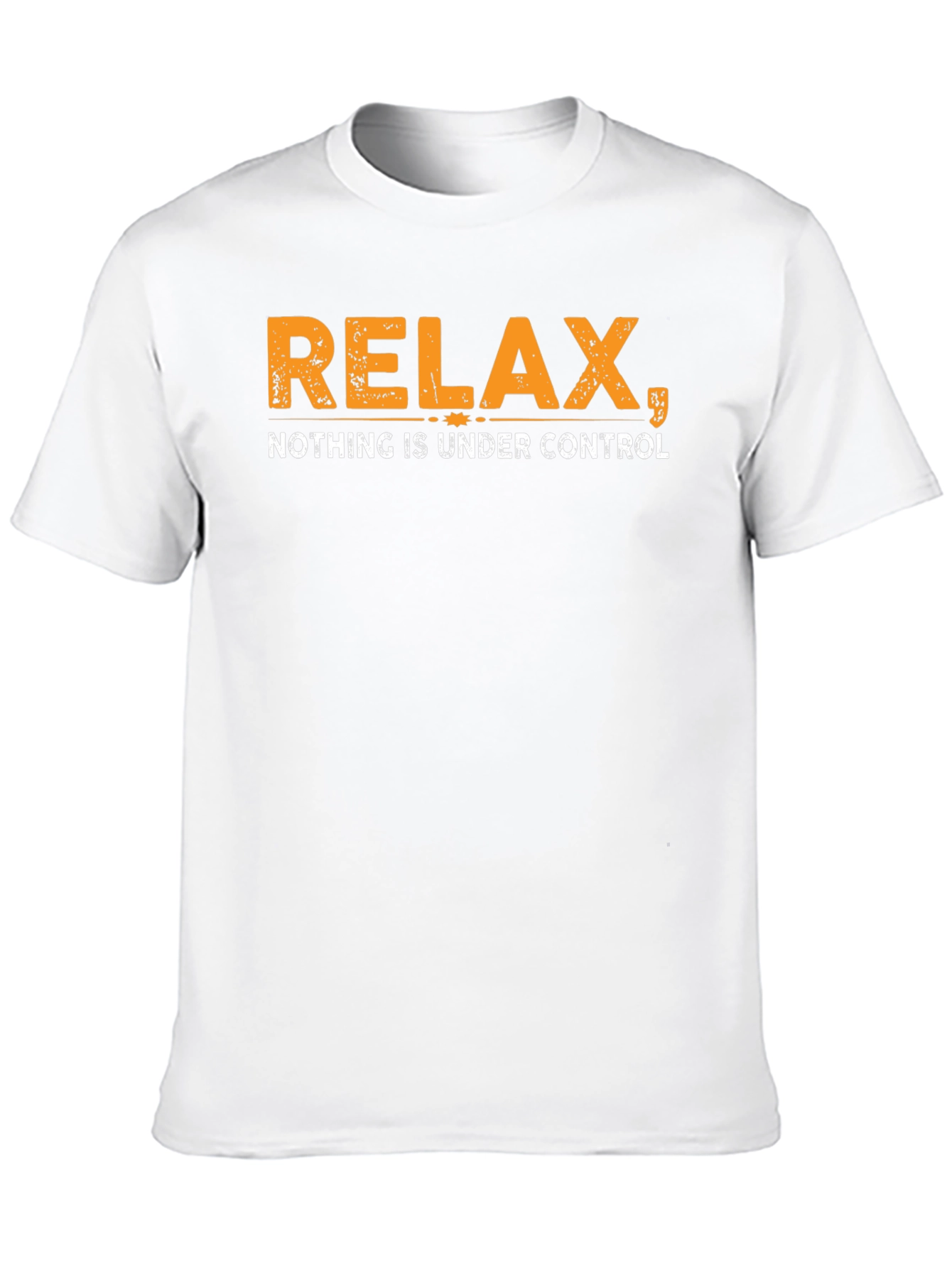 Relax Nothing Is Under Control Black T-Shirt