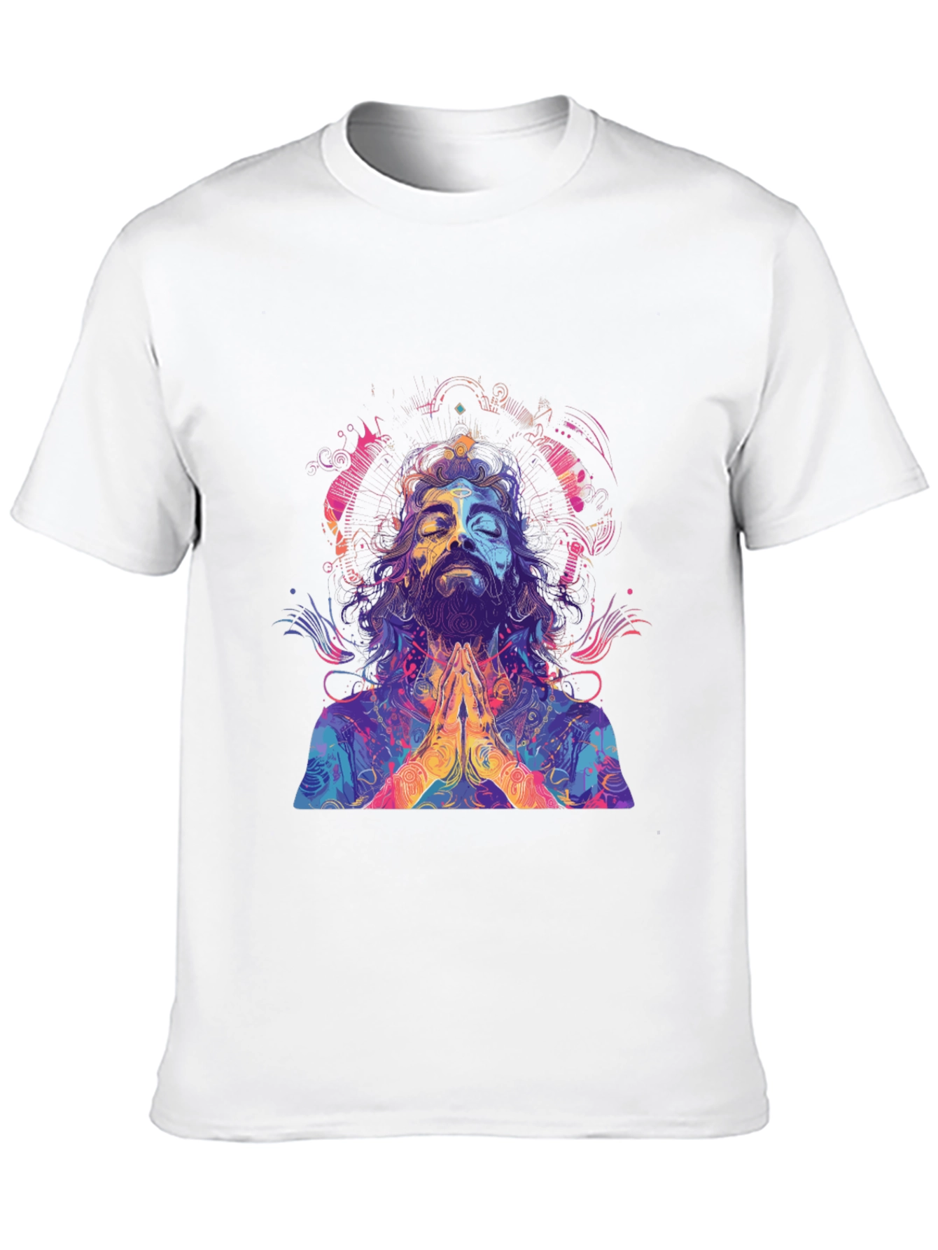 Psychedelic Meditating Man Graphic Tee