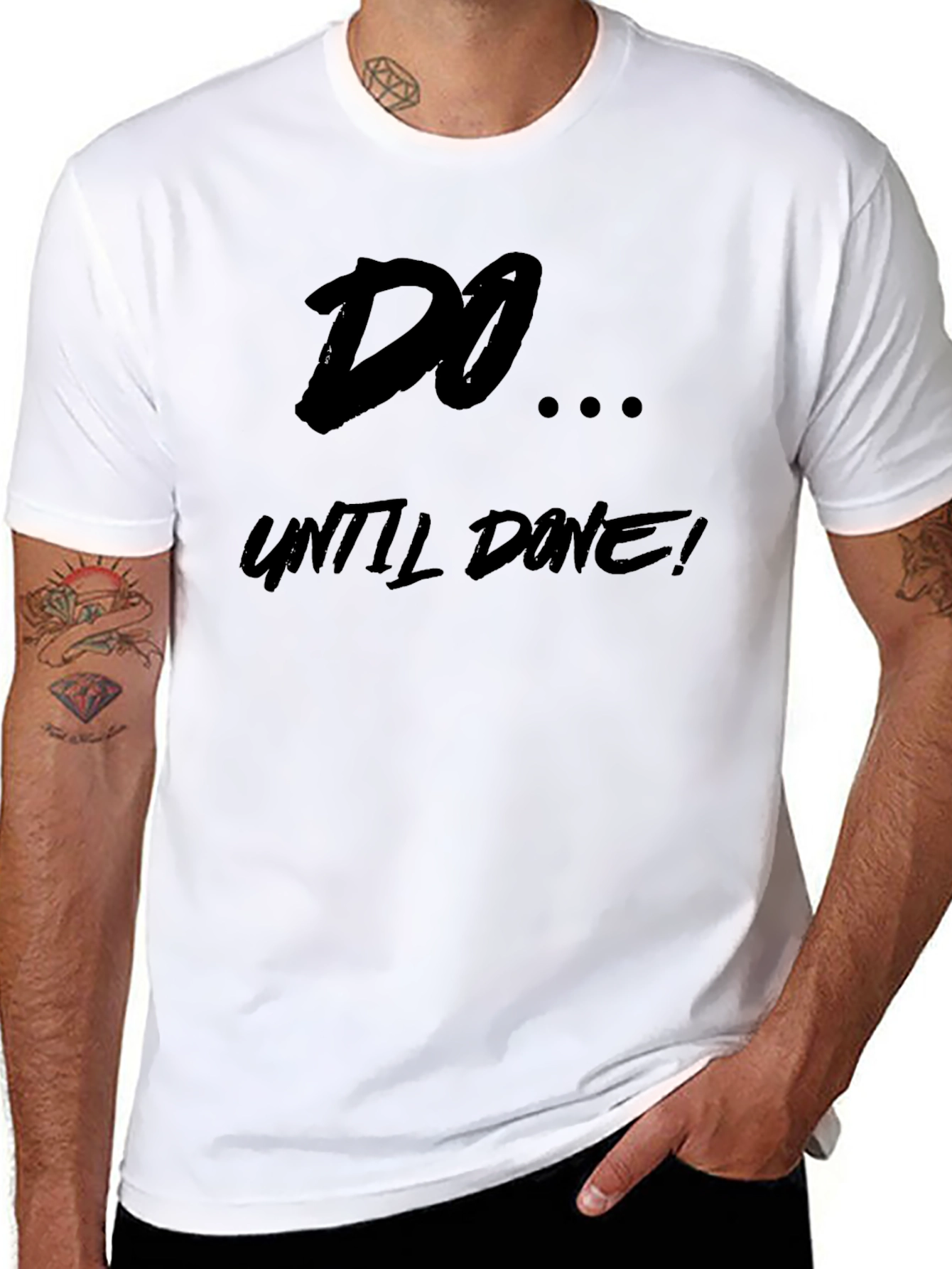 Do Until Done Black Graphic Tee