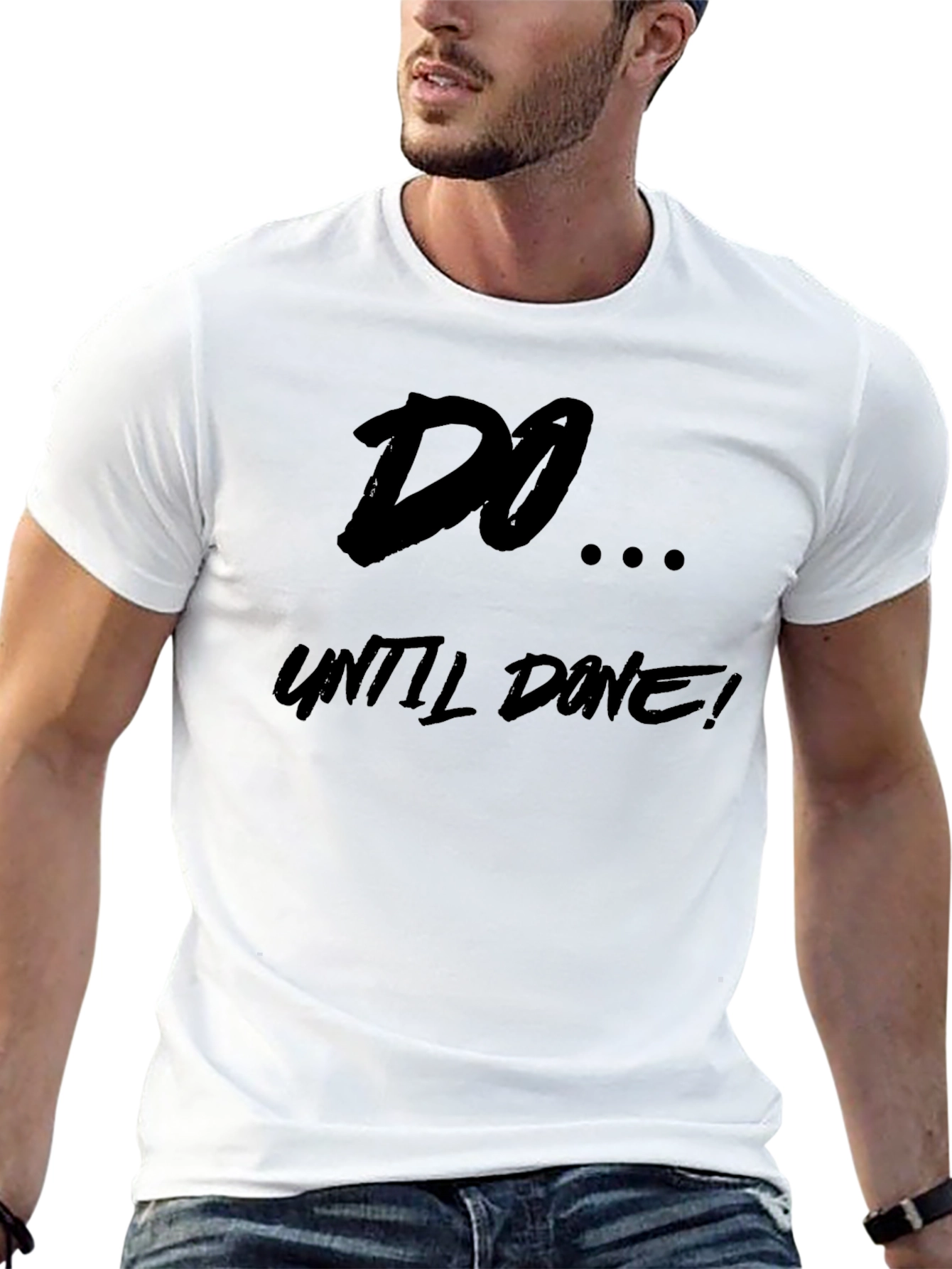 Do Until Done Black Graphic Tee
